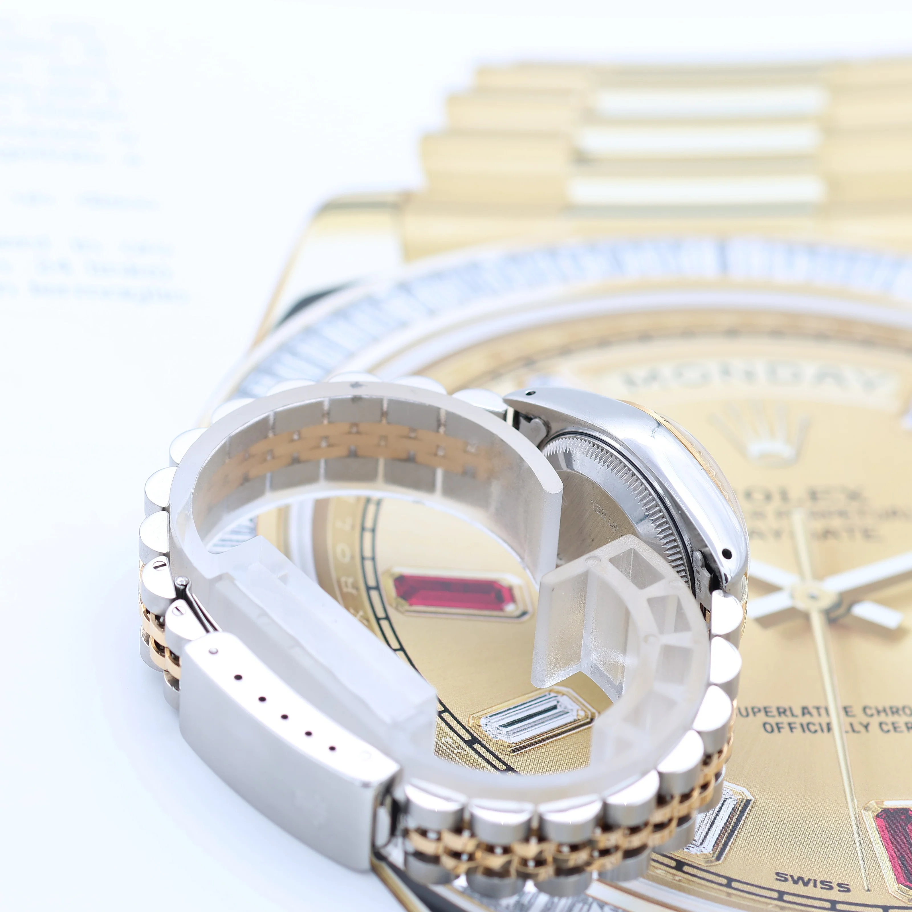 Rolex Datejust Lady ref. 69173 - Champagne Diamonds Dial - Jubilee - Full Set - Image 9