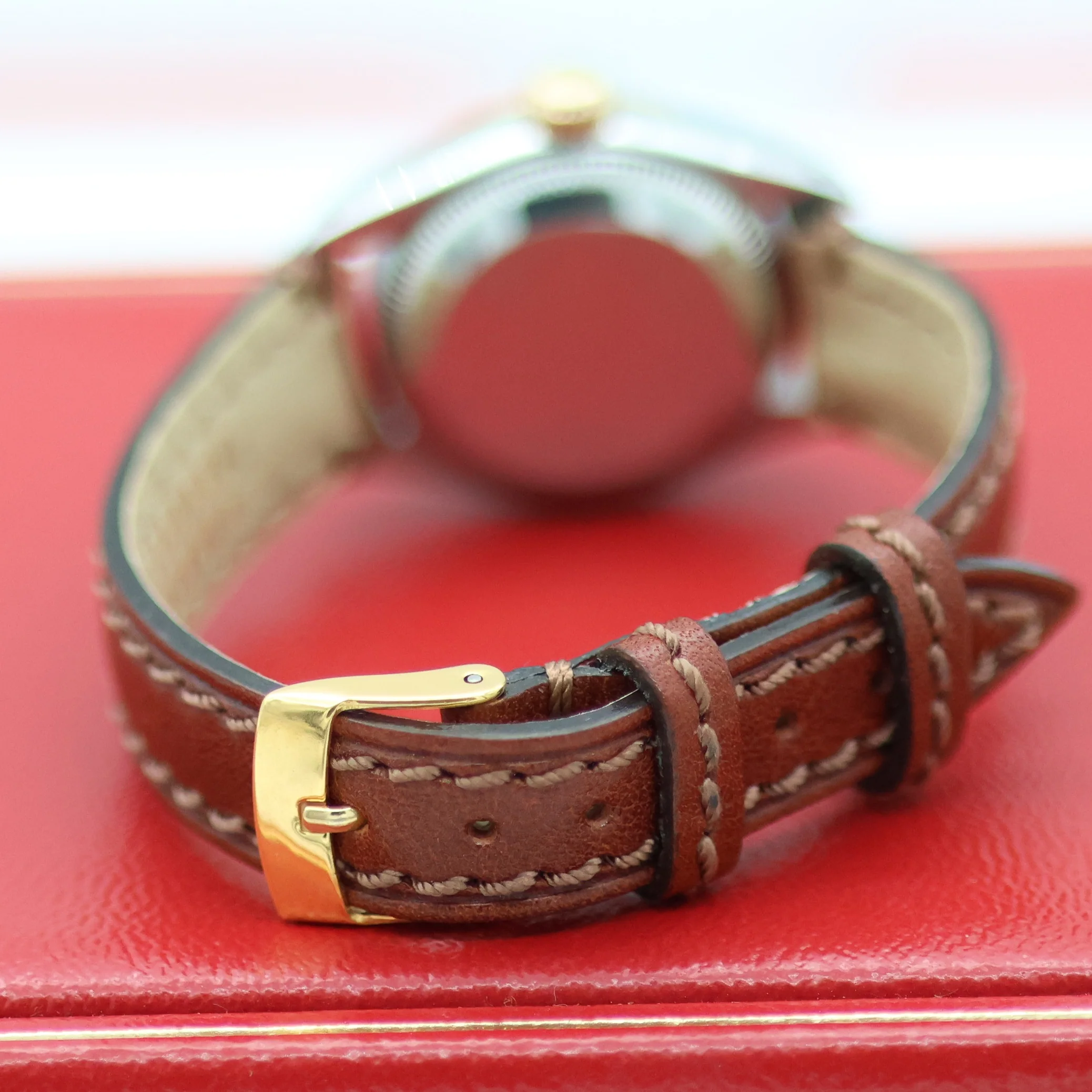 Rolex Datejust Lady ref. 69173 Steel/Gold - Champagne Dial - Leather Strap - Image 15