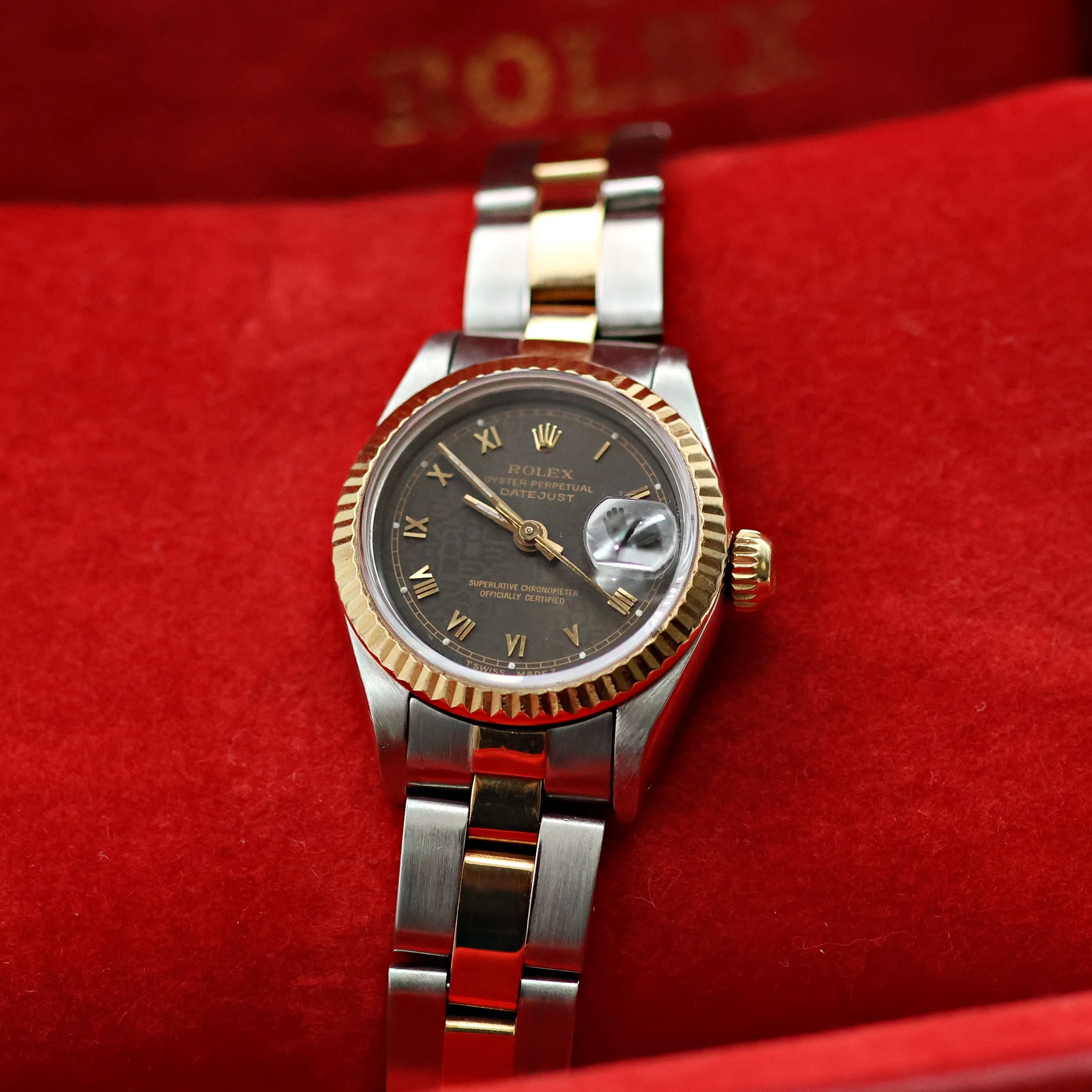 Rolex Datejust Lady ref. 69173 Steel/Gold - Grey Roman Computer Dial - Oyster Bracelet - Image 2