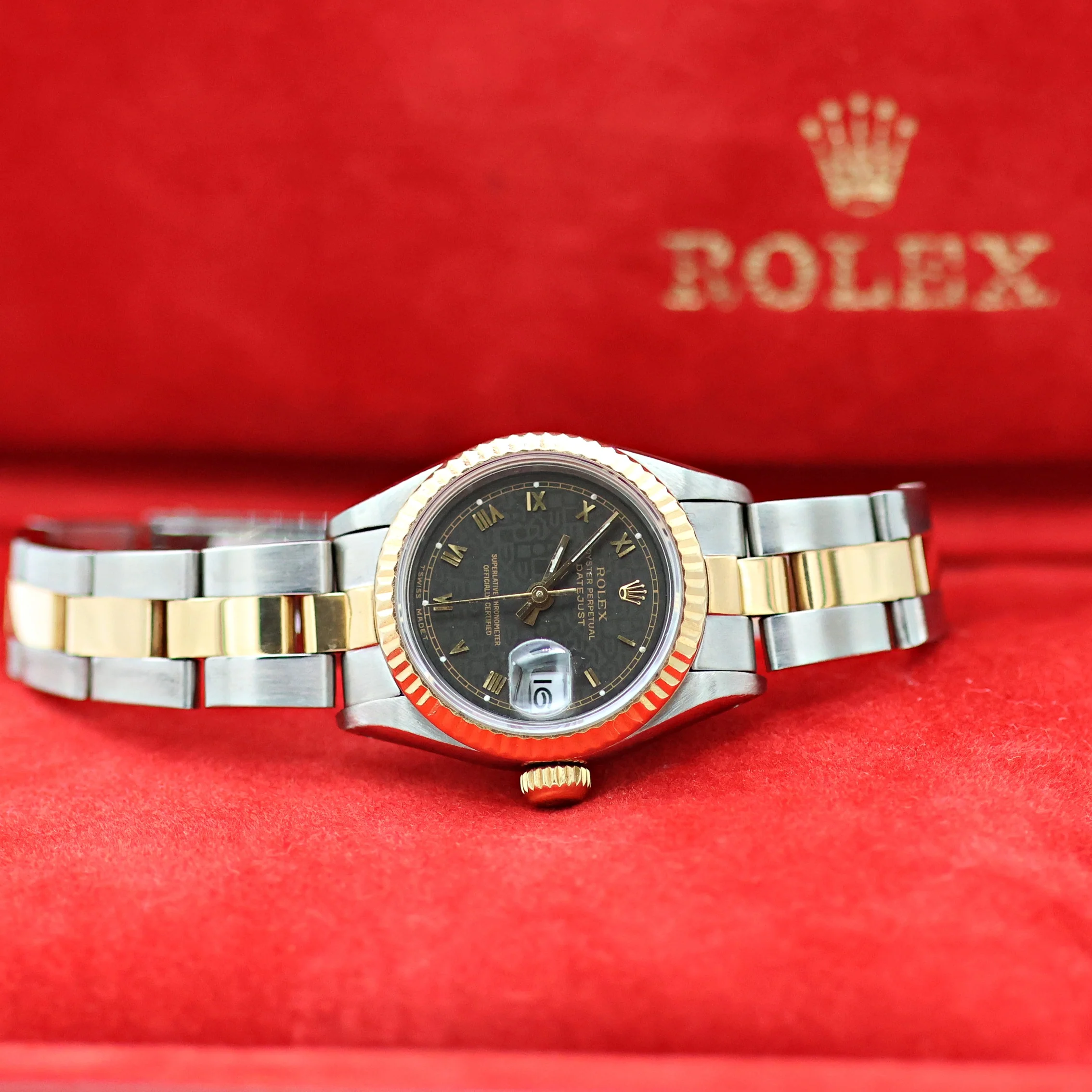 Rolex Datejust Lady ref. 69173 Steel/Gold - Grey Roman Computer Dial - Oyster Bracelet - Image 3