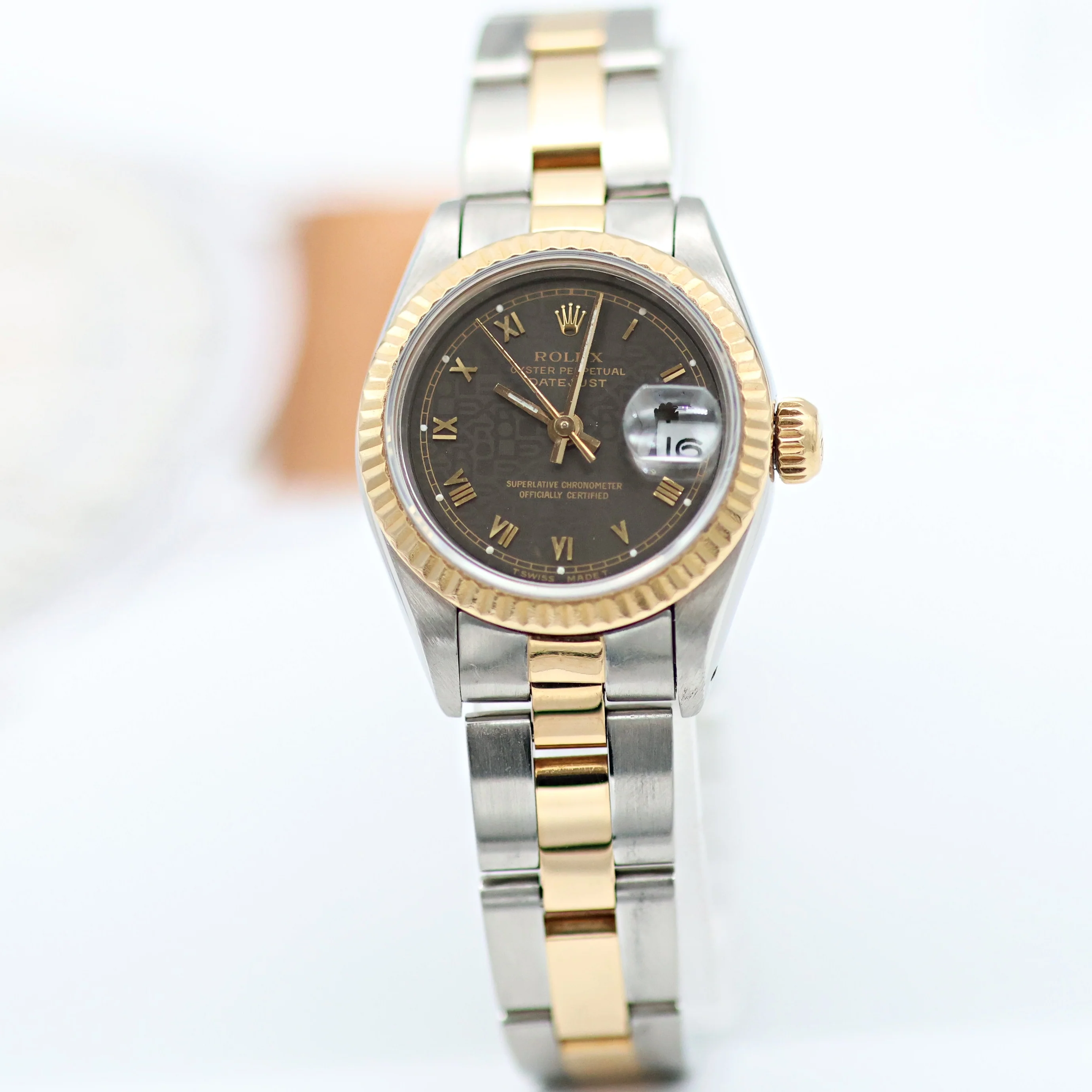 Rolex Datejust Lady ref. 69173 Steel/Gold - Grey Roman Computer Dial - Oyster Bracelet - Image 5