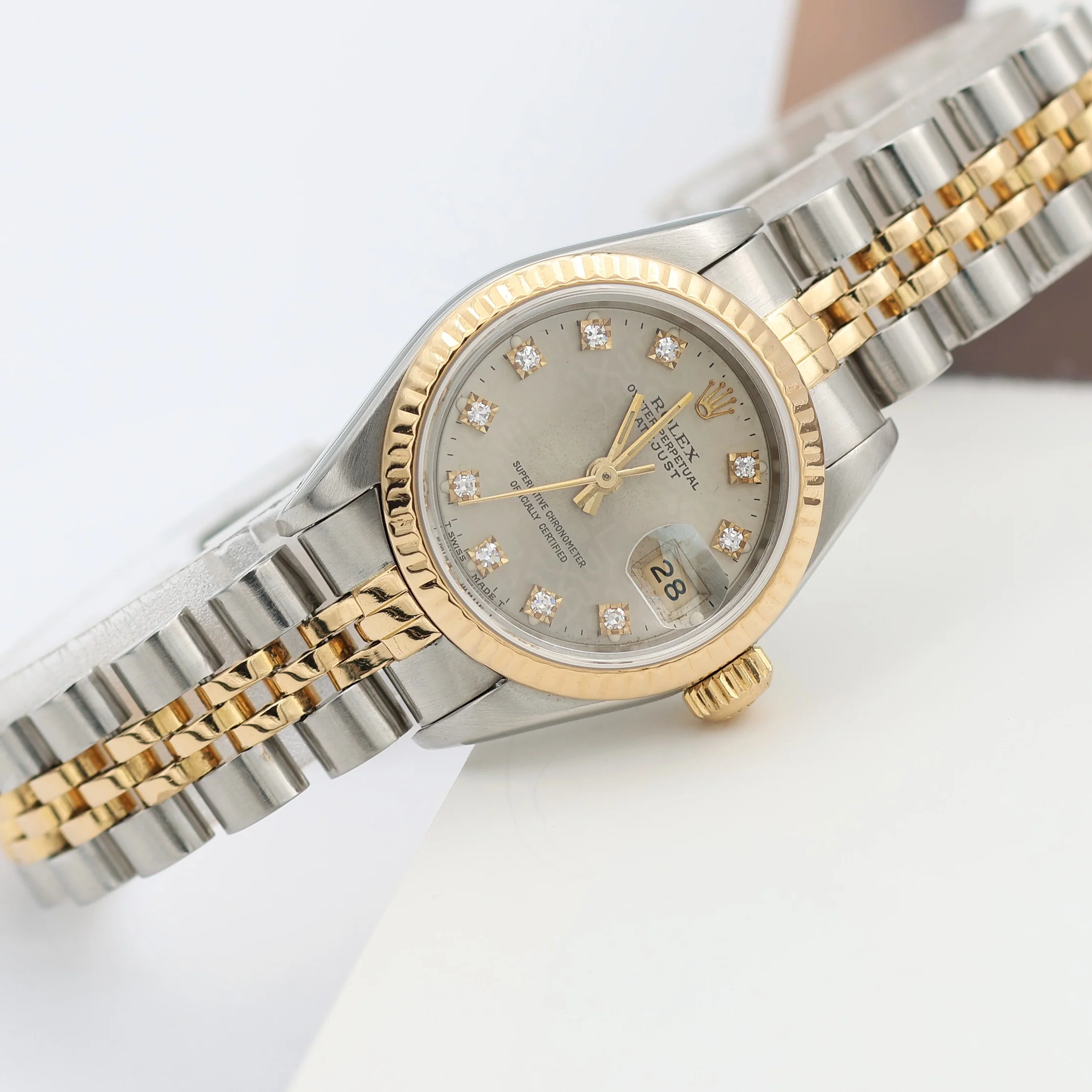 Rolex Datejust Lady ref. 69173 Steel/Gold - Grey Millennary Diamonds Dial - Full Set - Image 11