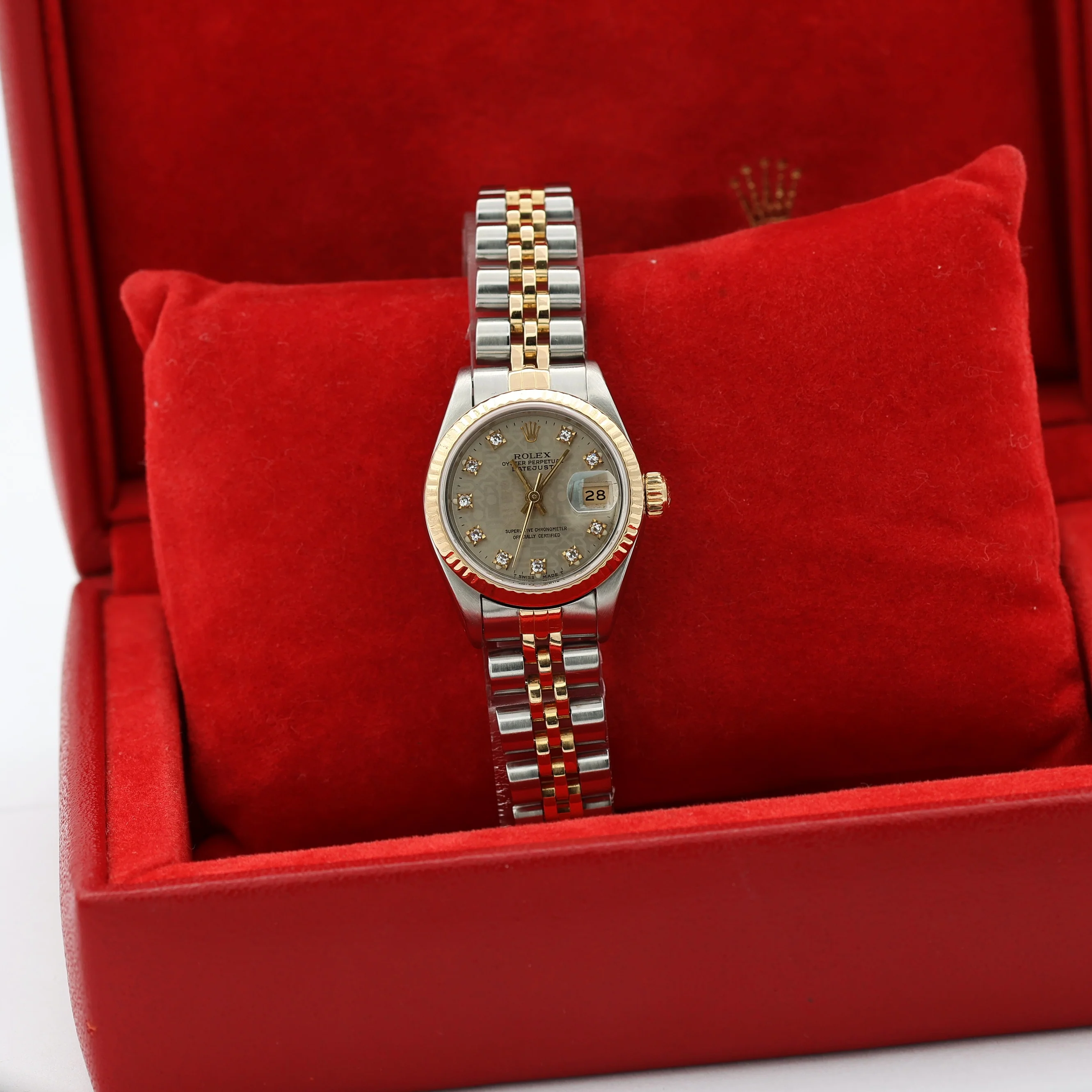 Rolex Datejust Lady ref. 69173 Steel/Gold - Grey Millennary Diamonds Dial - Full Set - Image 3