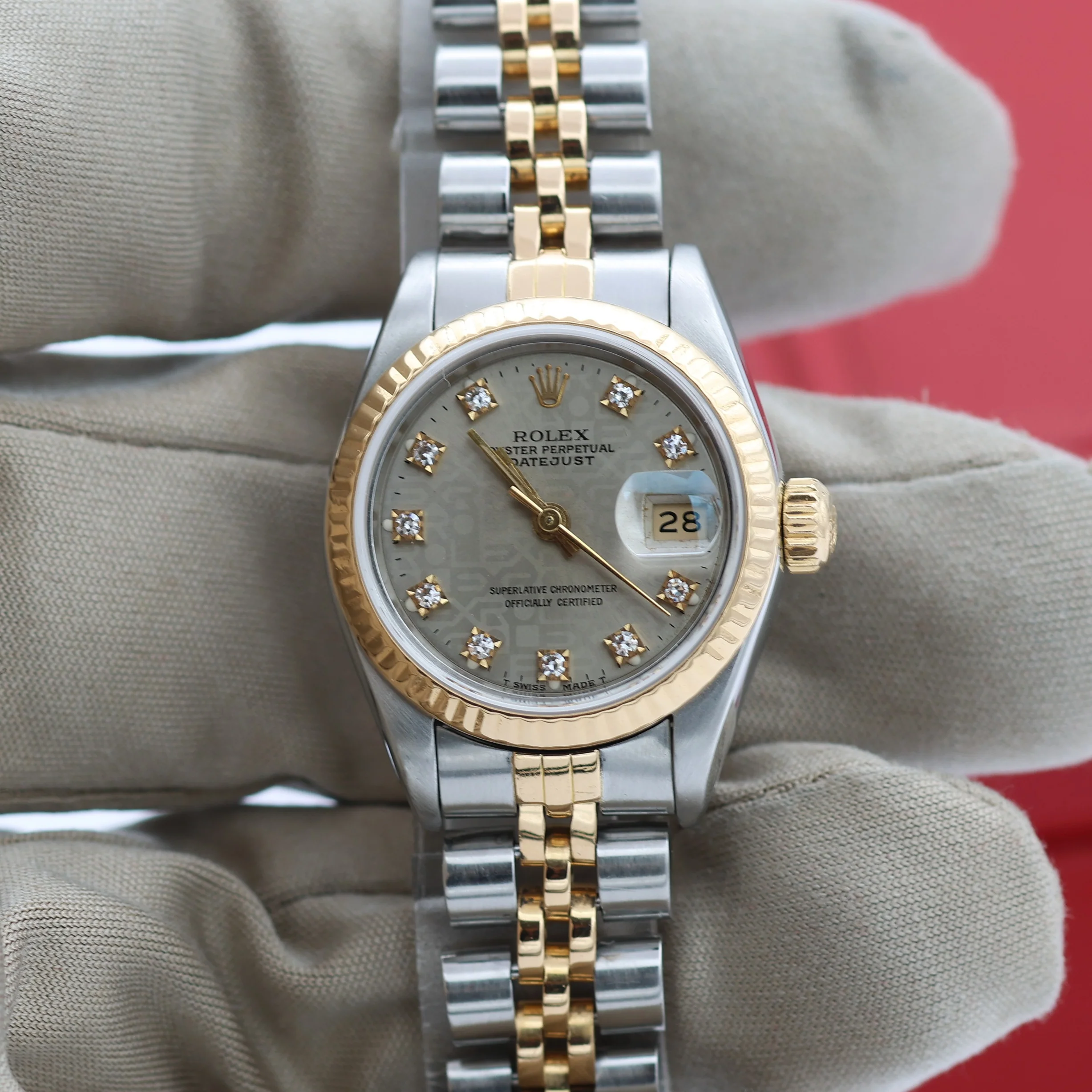 Rolex Datejust Lady ref. 69173 Steel/Gold - Grey Millennary Diamonds Dial - Full Set - Image 5
