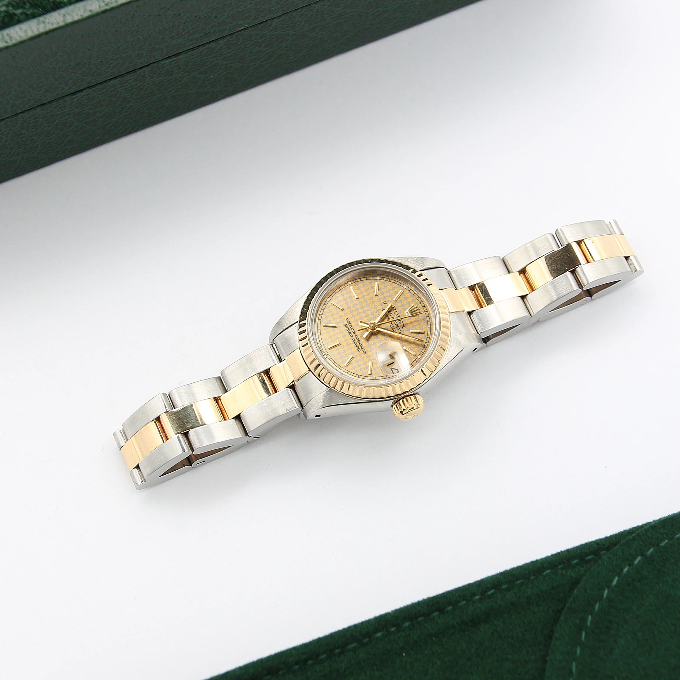 Rolex Datejust Lady ref. 69173 Steel/Gold - Houndstooth Dial - Oyster Bracelet - Image 2