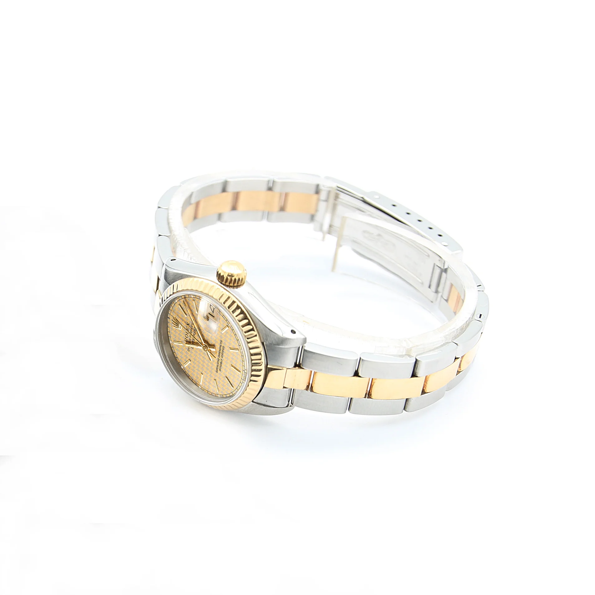 Rolex Datejust Lady ref. 69173 Steel/Gold - Houndstooth Dial - Oyster Bracelet - Image 3
