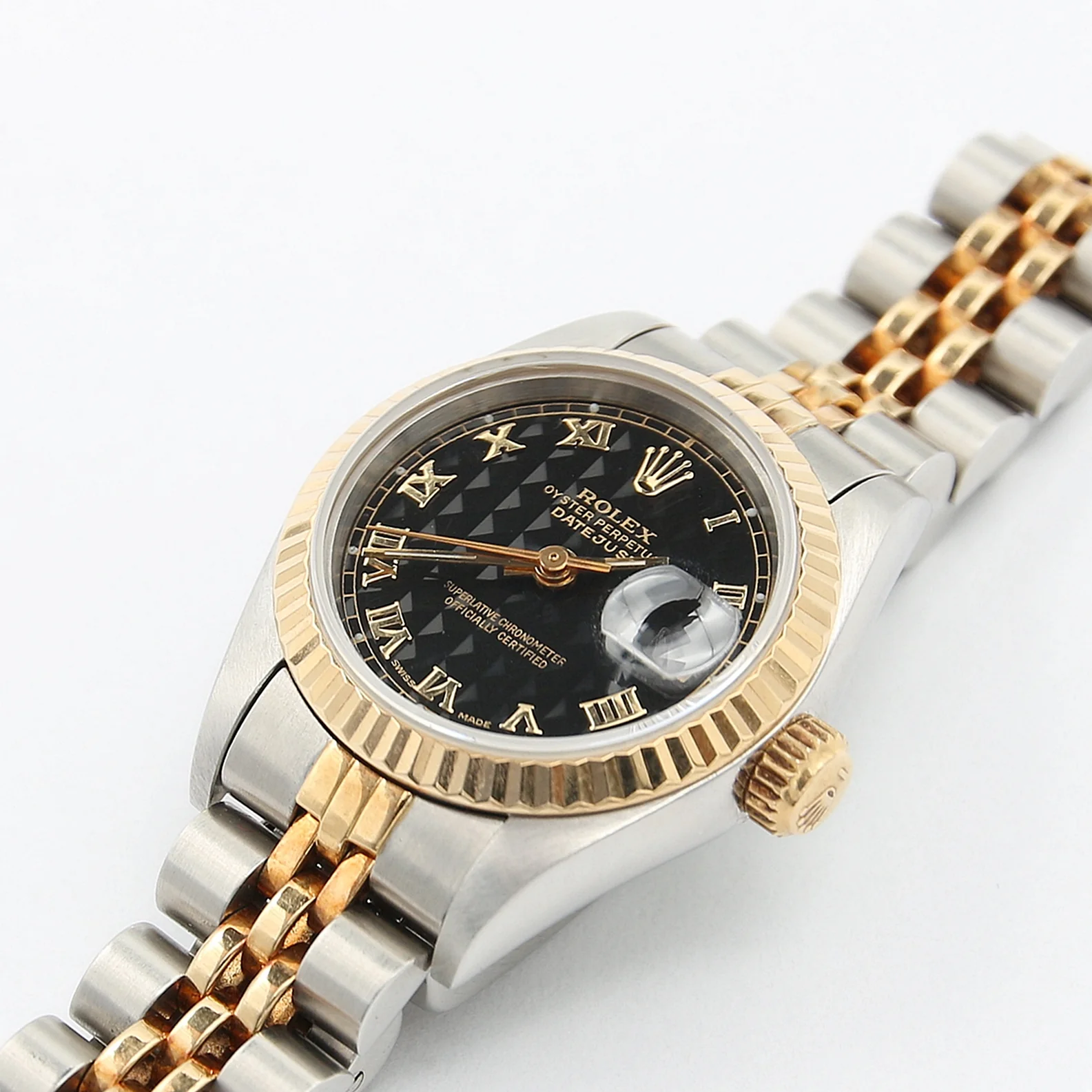 Rolex Datejust Lady ref. 69173 Steel/Gold - Jubilee Bracelet - Black Pyramid Dial