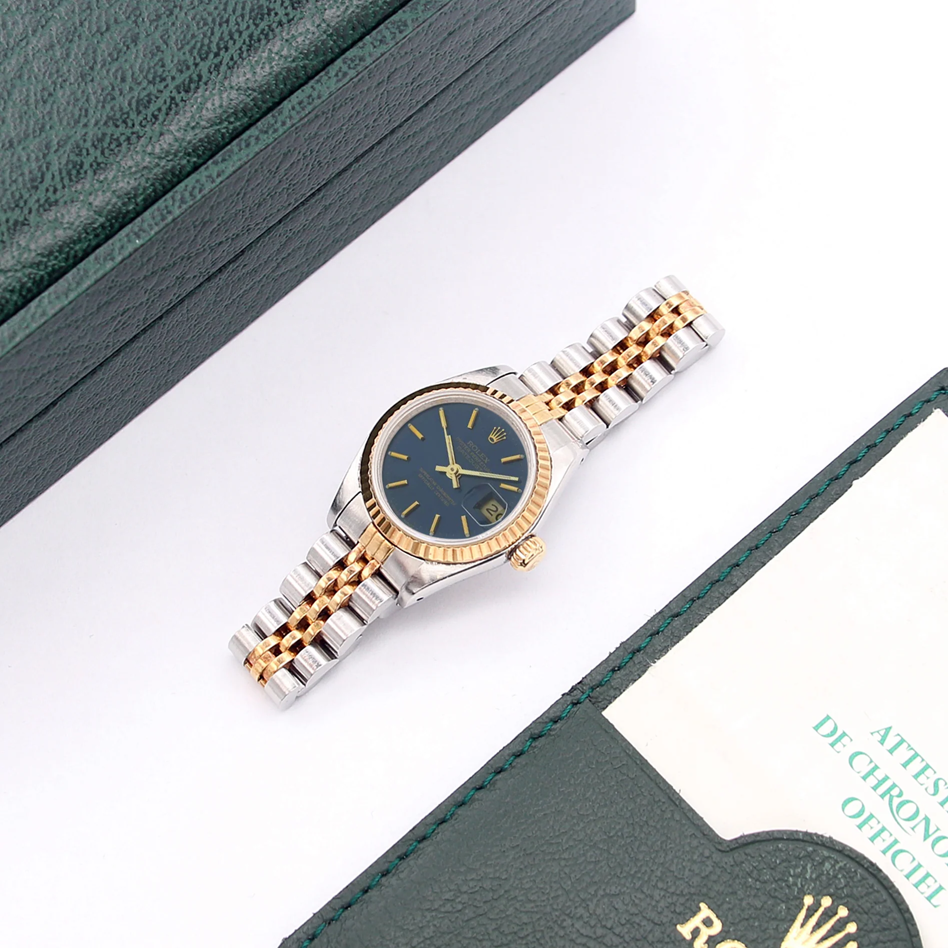Rolex Datejust Lady ref. 69173 Steel/Gold - Jubilee Bracelet - Blue Soleil Dial - Full Set - Image 6