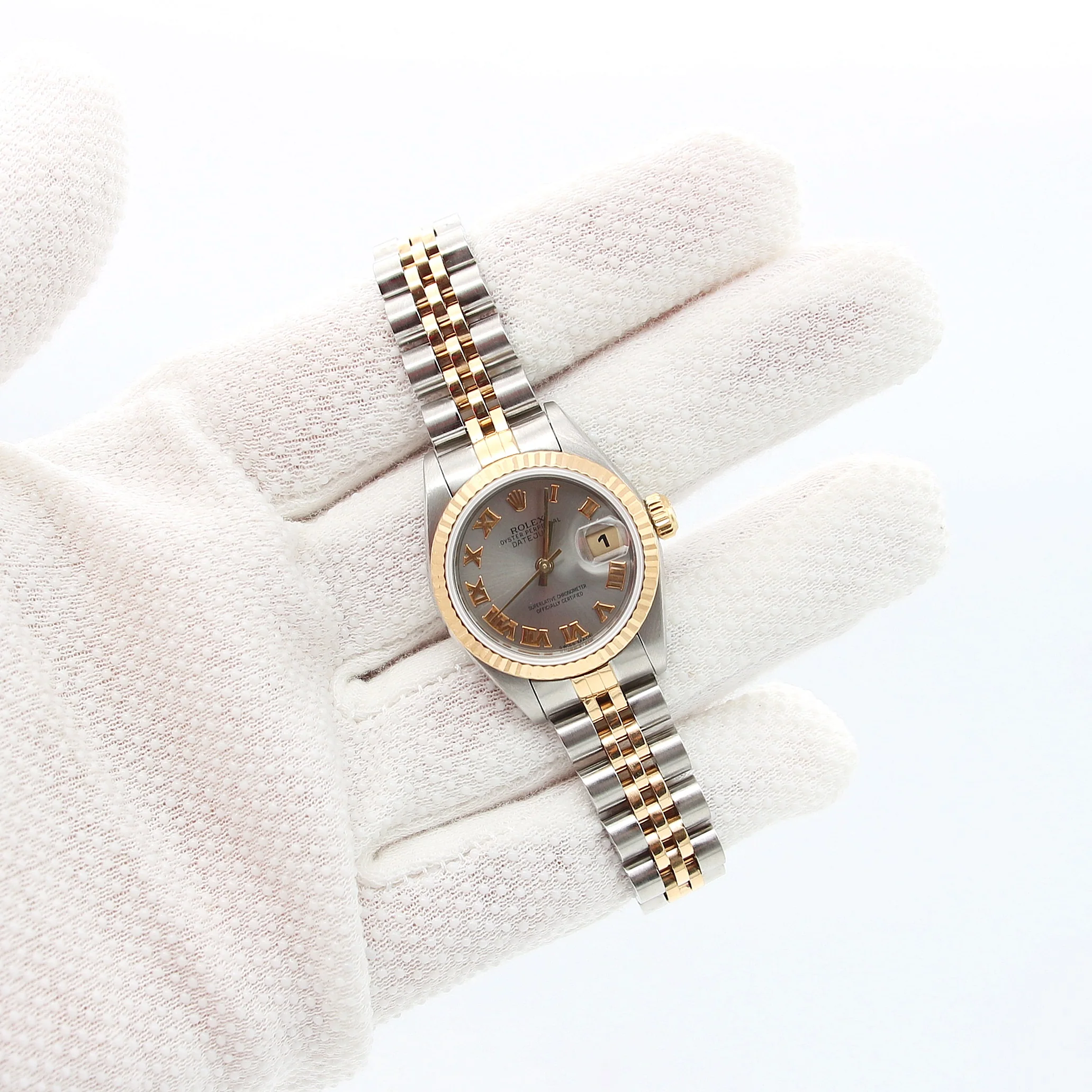 Rolex Datejust Lady ref. 69173 Steel/Gold - Jubilee Bracelet - Grey Roman Dial - Full Set - Image 2