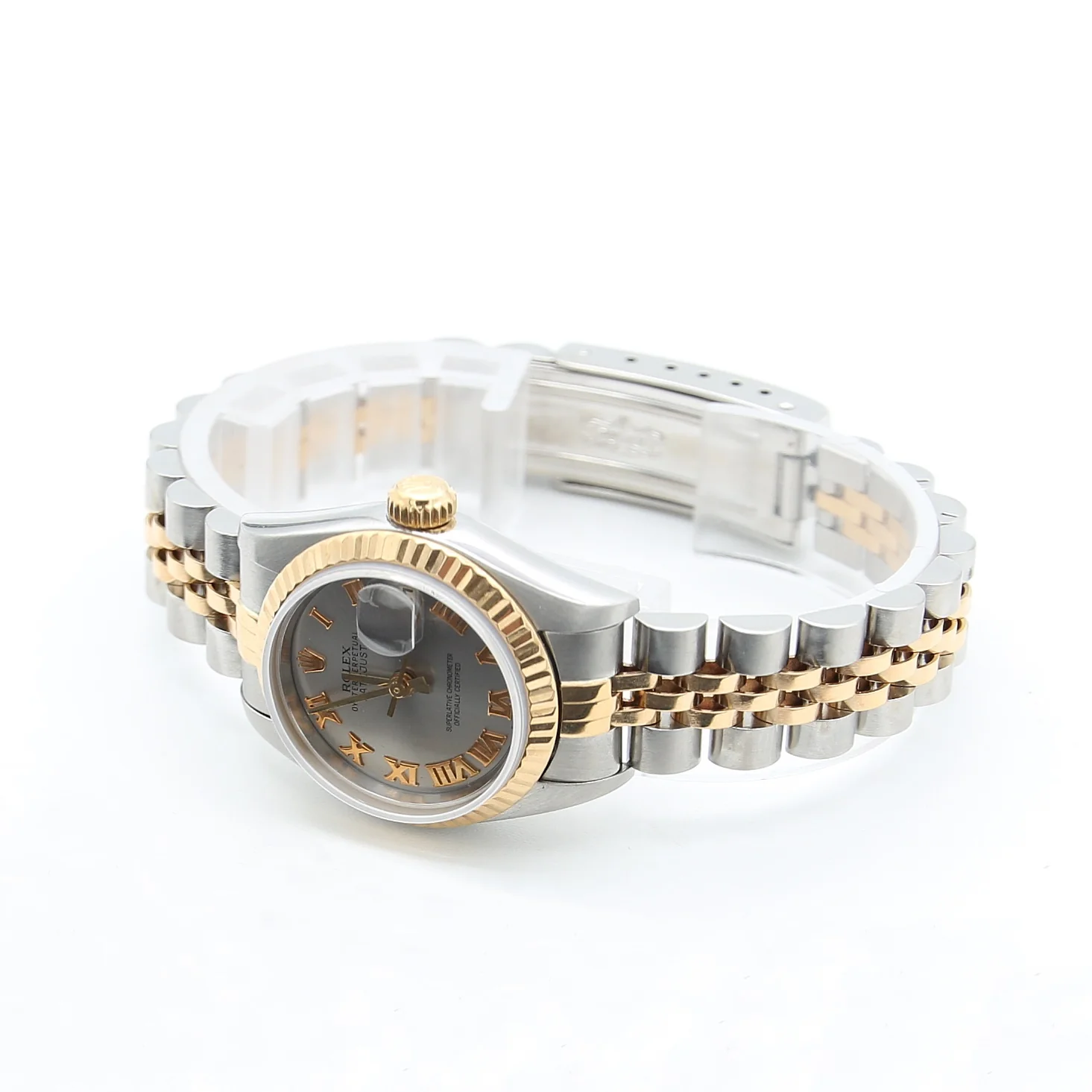 Rolex Datejust Lady ref. 69173 Steel/Gold - Jubilee Bracelet - Grey Roman Dial - Full Set - Image 3