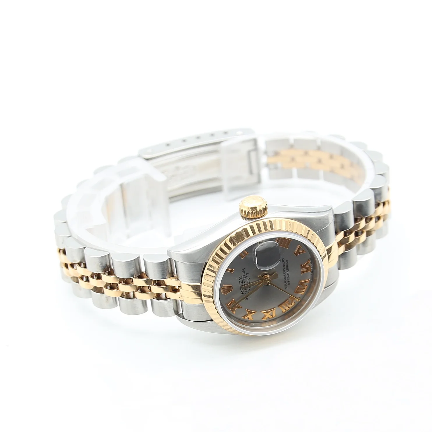 Rolex Datejust Lady ref. 69173 Steel/Gold - Jubilee Bracelet - Grey Roman Dial - Full Set - Image 4
