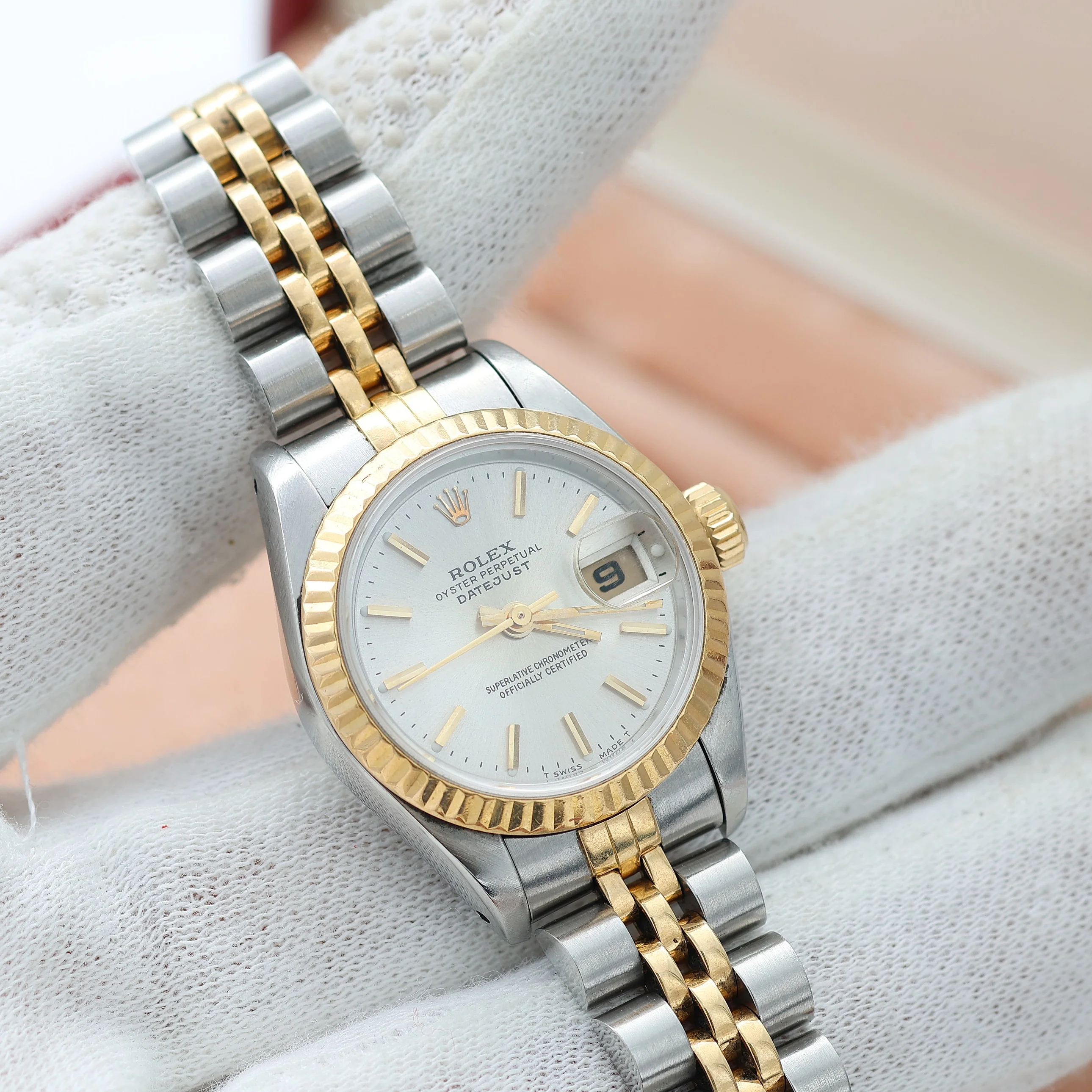 Rolex Datejust Lady ref. 69173 Steel/Gold - Jubilee Bracelet - Silver Dial with Golden Indexes - Full Set - Image 3