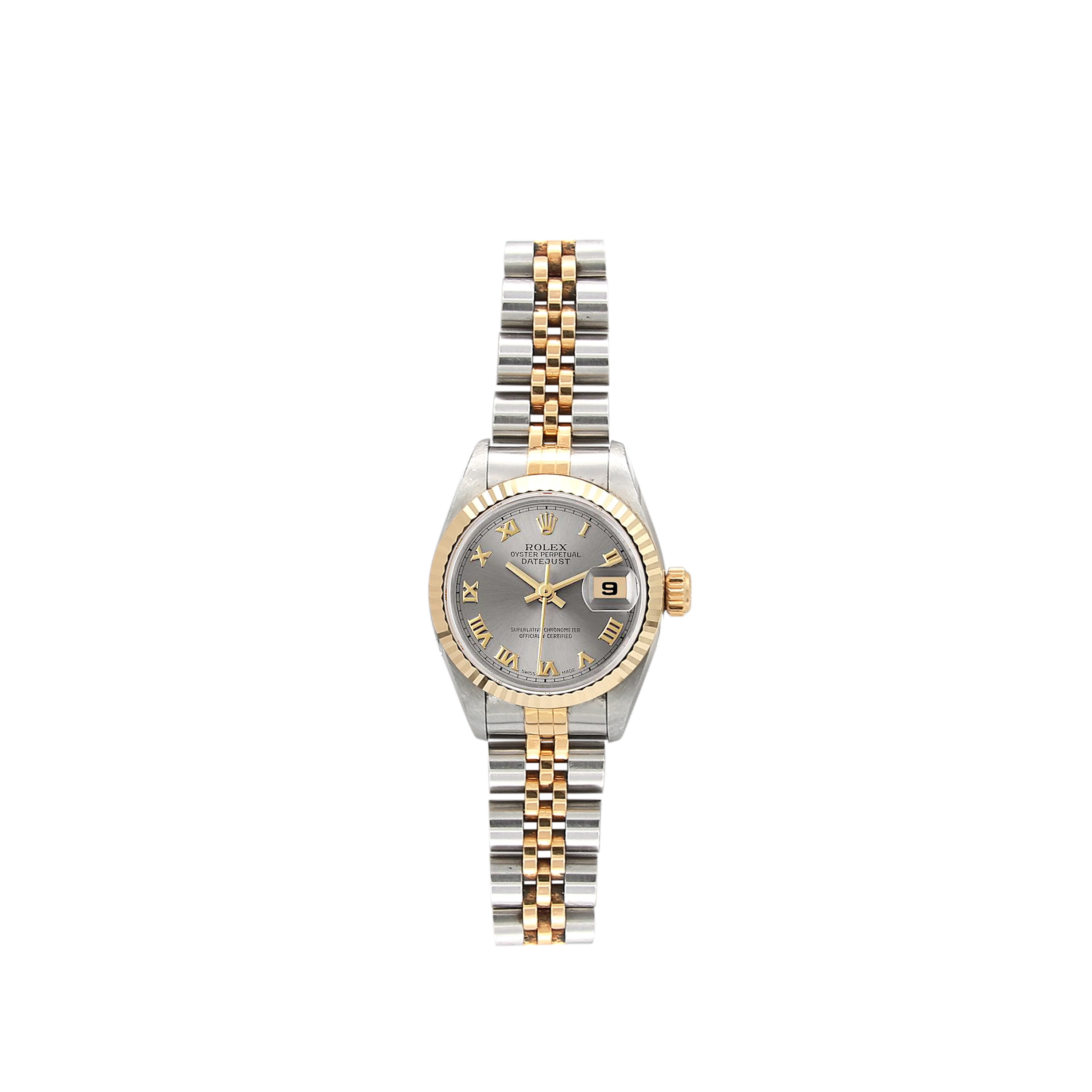Rolex Datejust Lady ref. 69173 Steel/Gold - Jubilee Bracelet - Silver Roman Dial - Full Set