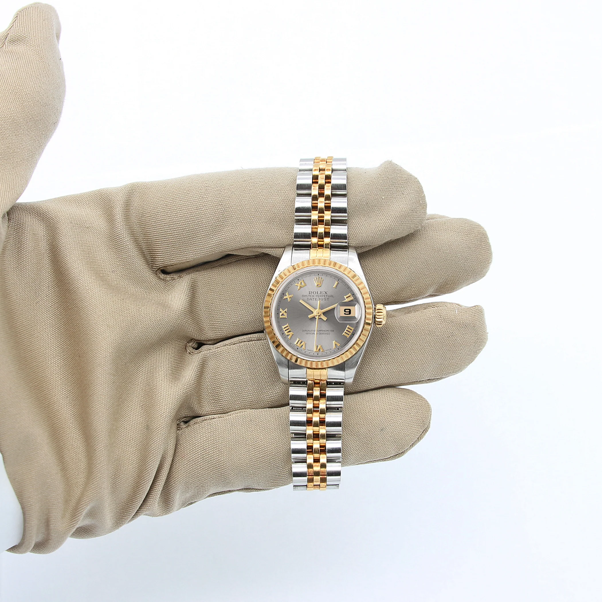 Rolex Datejust Lady ref. 69173 Steel/Gold - Jubilee Bracelet - Silver Roman Dial - Full Set - Image 3