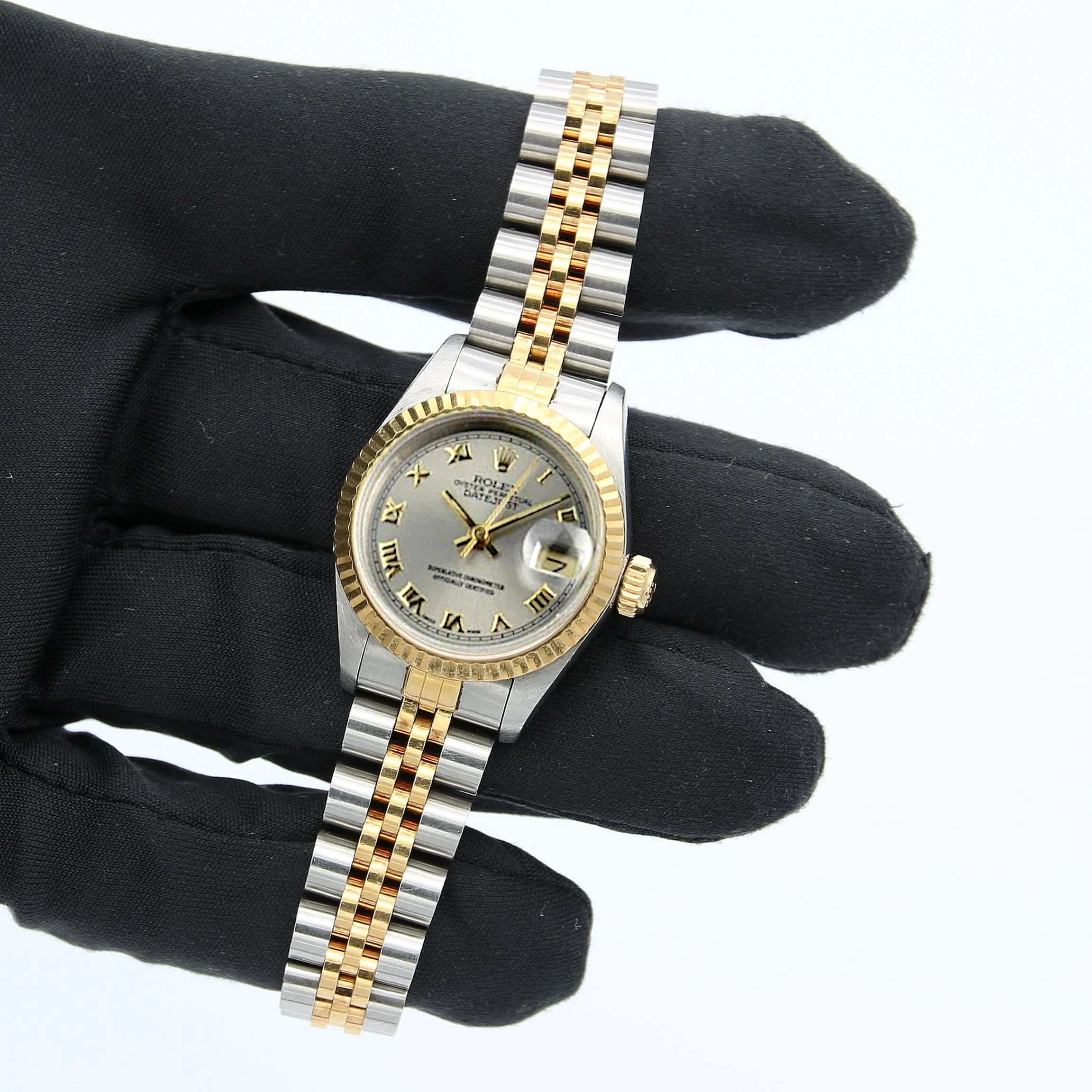 Rolex Datejust Lady ref. 69173 Steel/Gold - Jubilee Bracelet - Silver Roman Dial - Full Set - Image 5