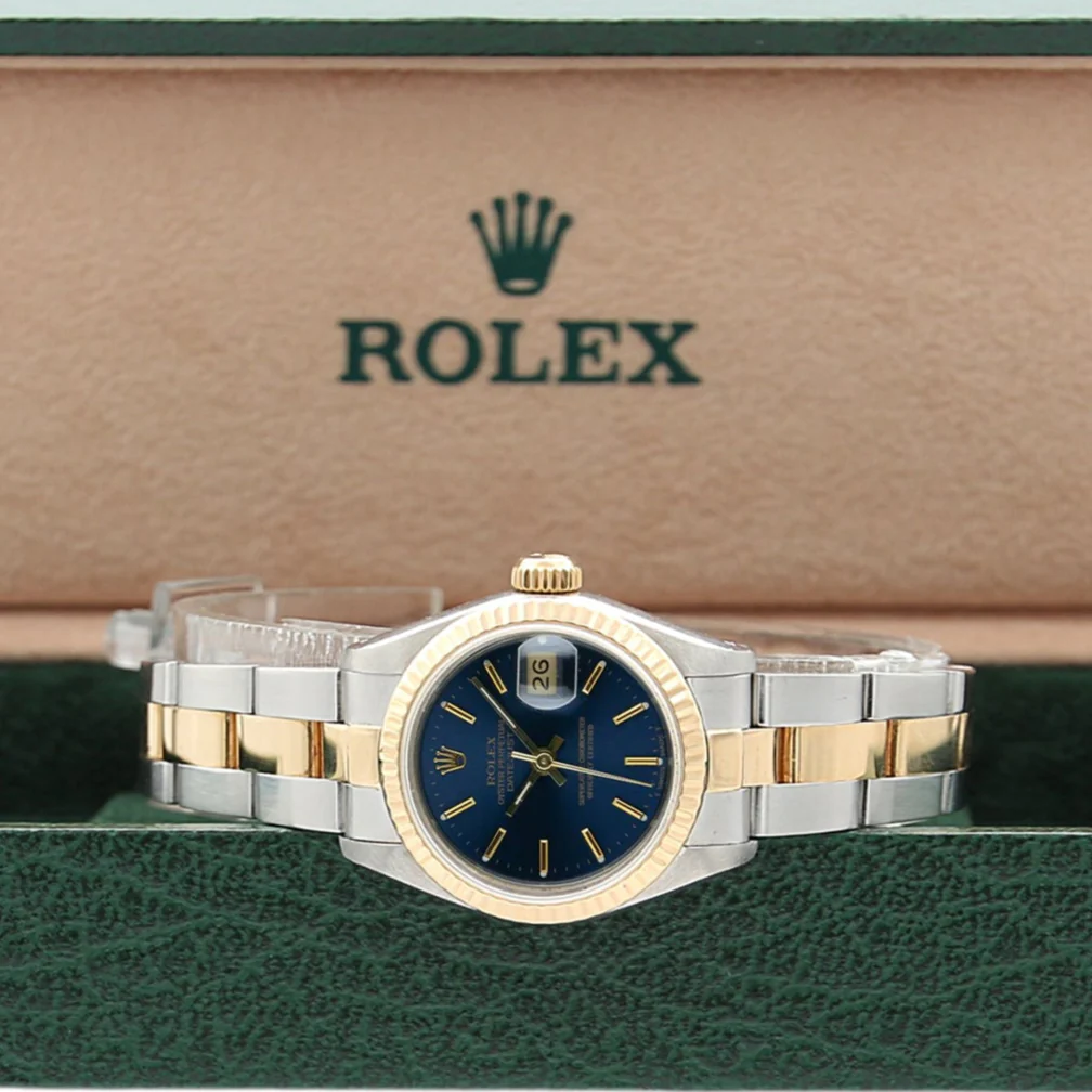 Rolex Datejust Lady ref. 69173 Steel/Gold - Oyster Bracelet - Blue Soleil Dial - Full Set - Image 2
