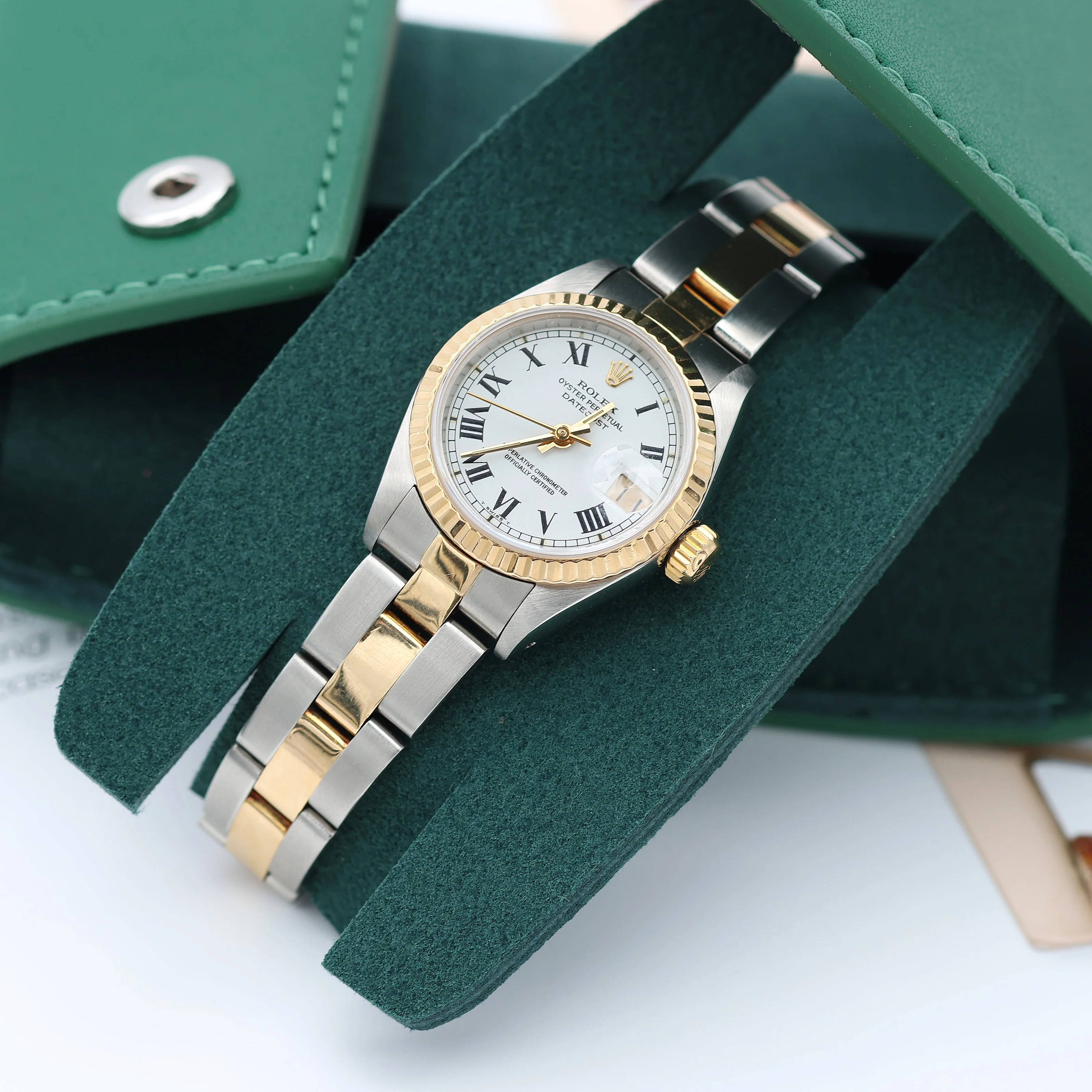 Rolex Datejust Lady ref. 69173 Steel/Gold - Oyster Bracelet - Buckley White Dial - Image 2