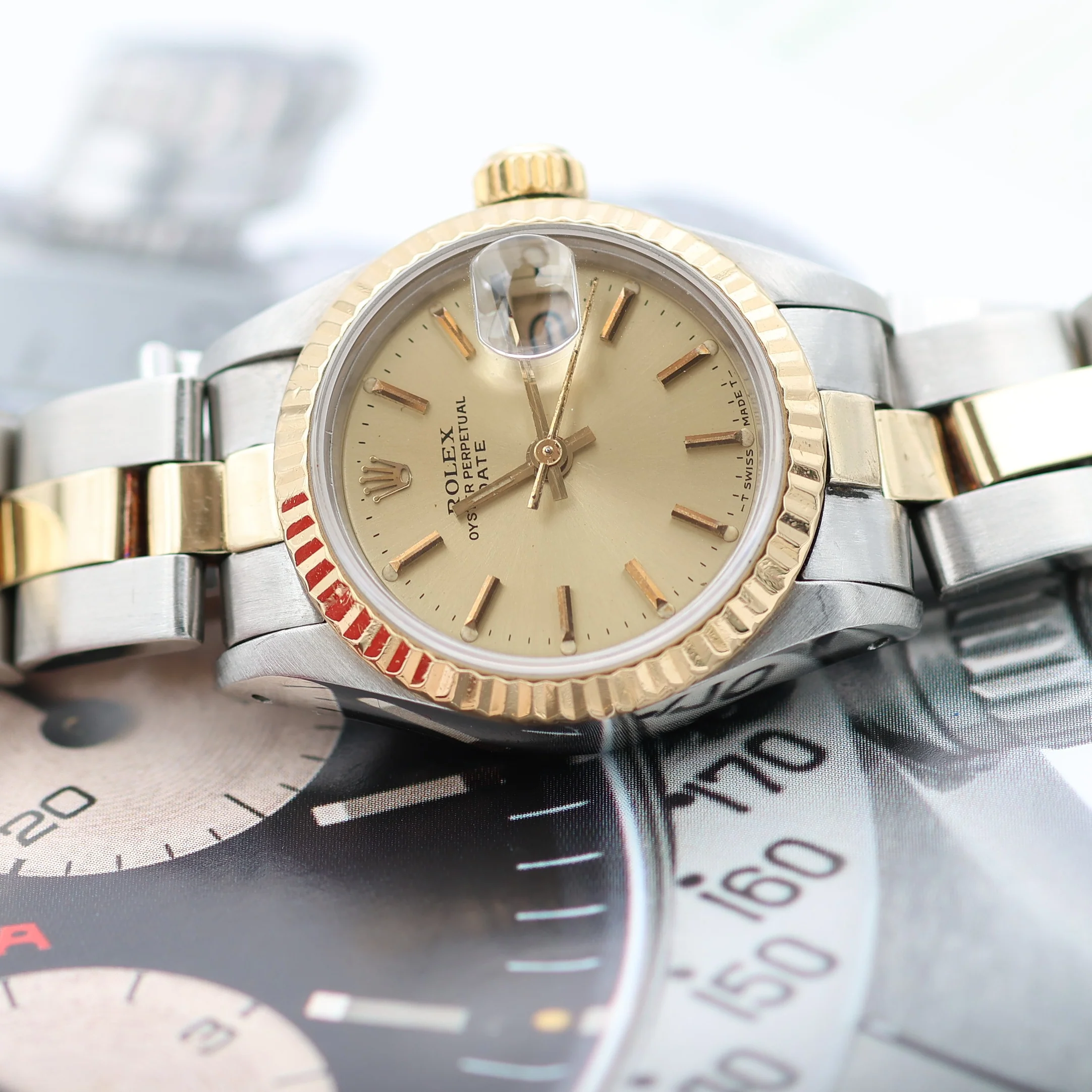 ON SALE: Rolex Datejust Lady ref. 69173 Steel/Gold - Oyster Bracelet - Champagne Dial - Image 12