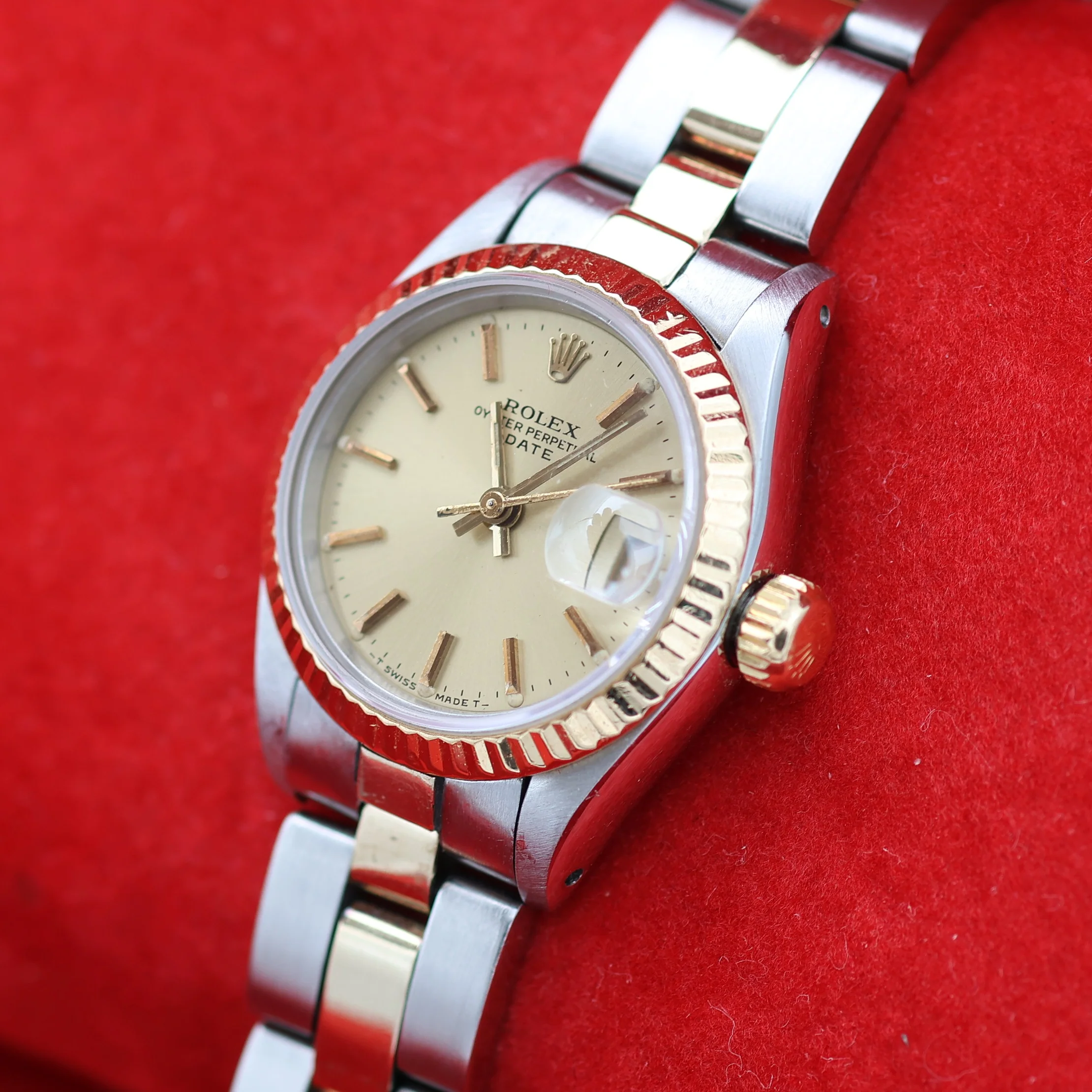 ON SALE: Rolex Datejust Lady ref. 69173 Steel/Gold - Oyster Bracelet - Champagne Dial - Image 3