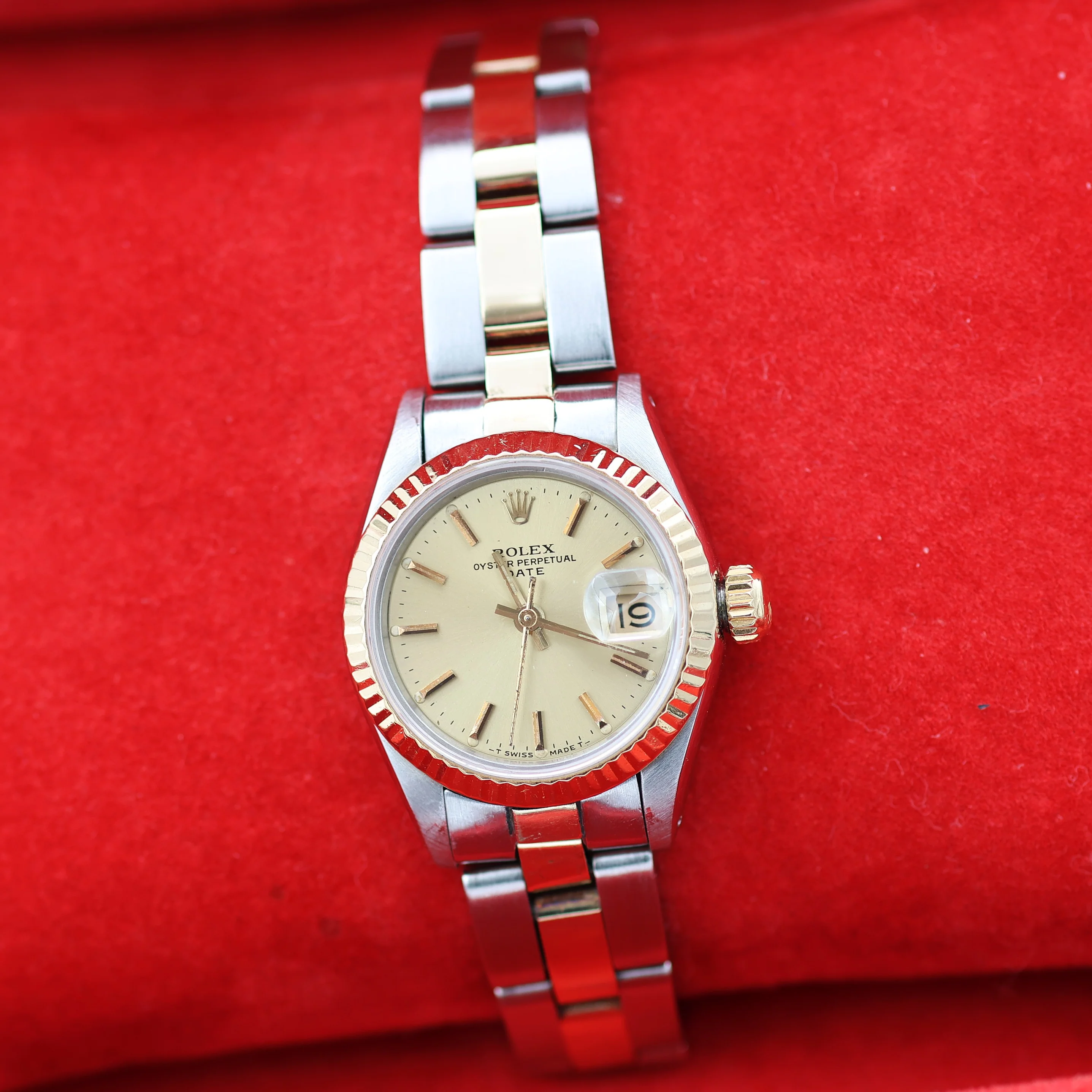 ON SALE: Rolex Datejust Lady ref. 69173 Steel/Gold - Oyster Bracelet - Champagne Dial - Image 4