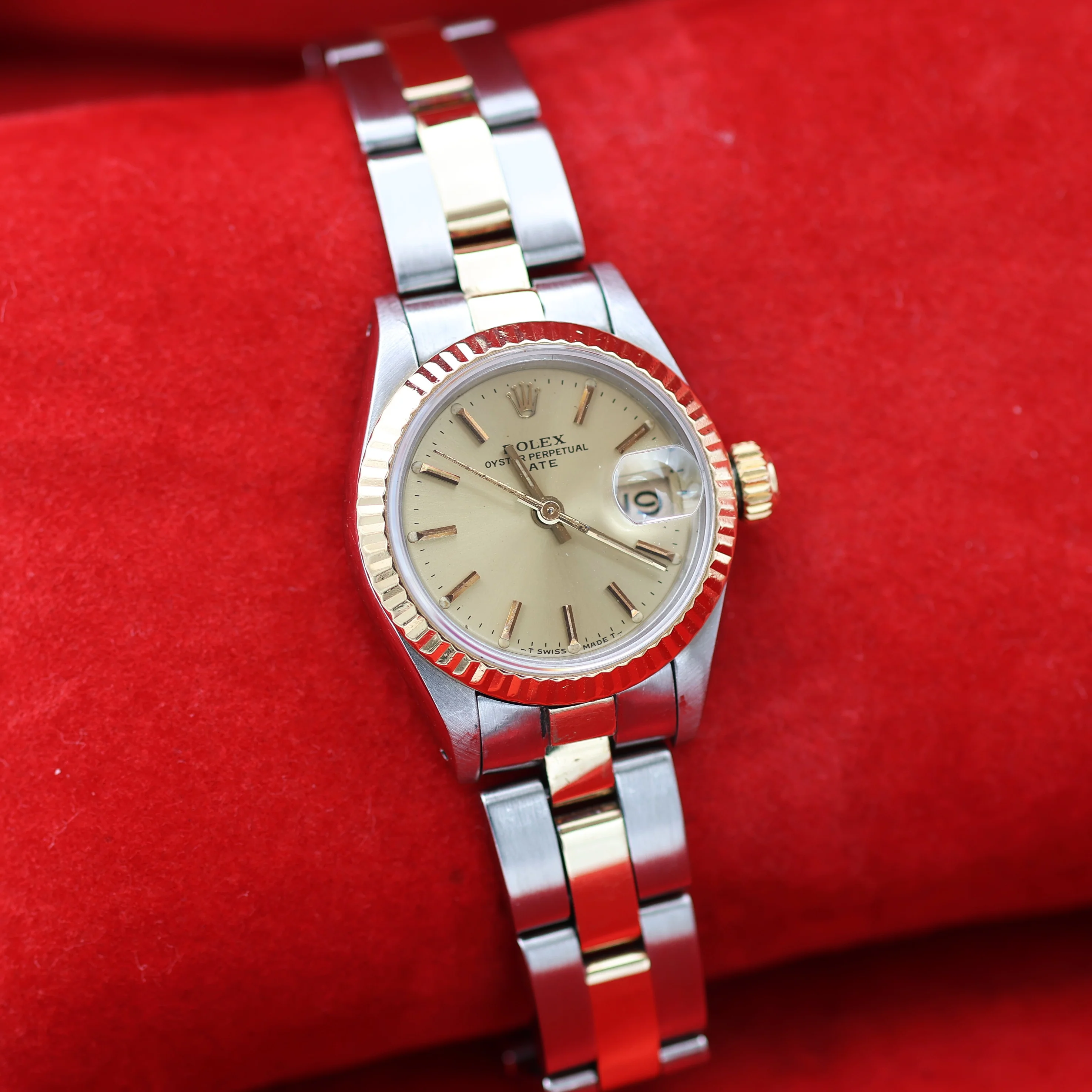 ON SALE: Rolex Datejust Lady ref. 69173 Steel/Gold - Oyster Bracelet - Champagne Dial - Image 5