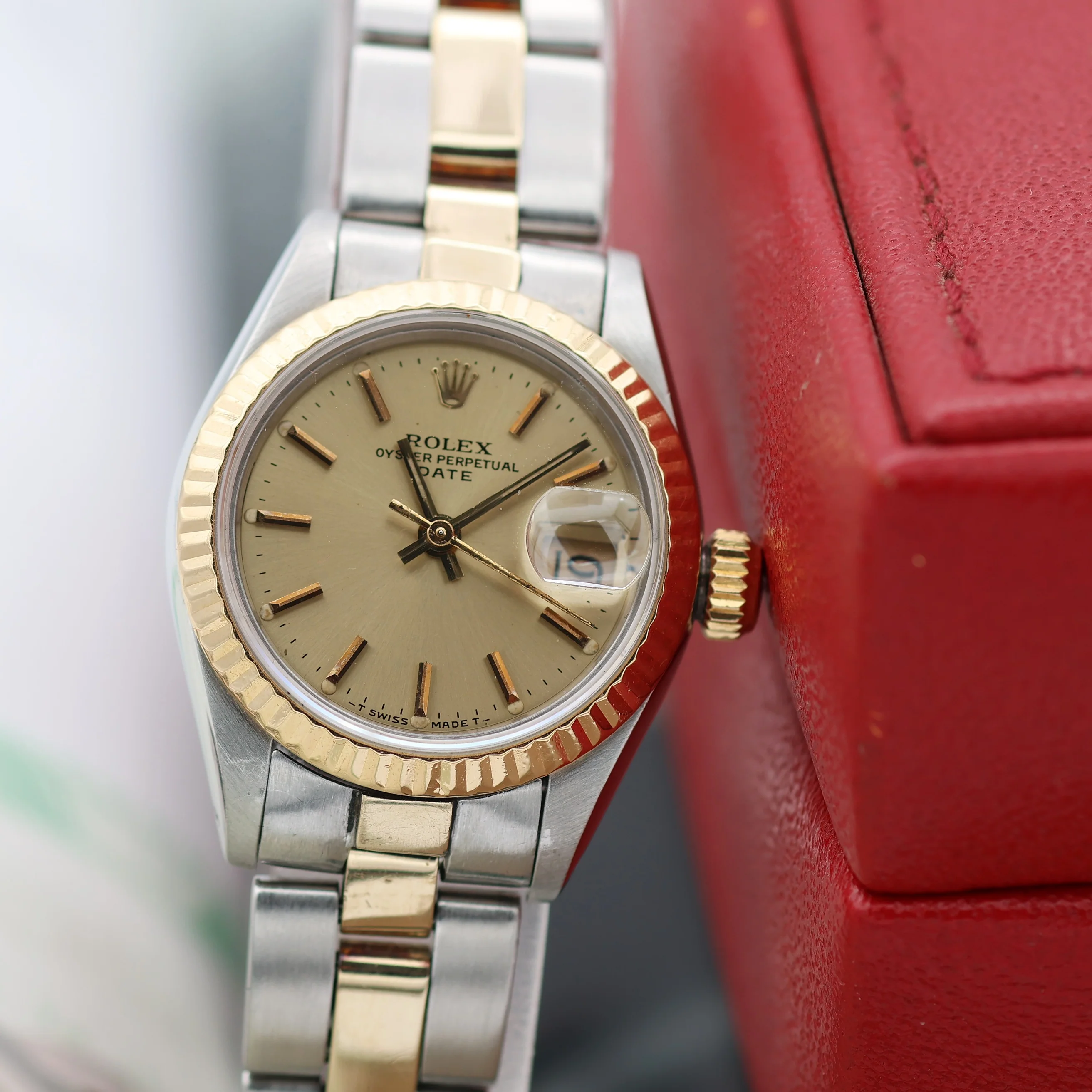 ON SALE: Rolex Datejust Lady ref. 69173 Steel/Gold - Oyster Bracelet - Champagne Dial - Image 6