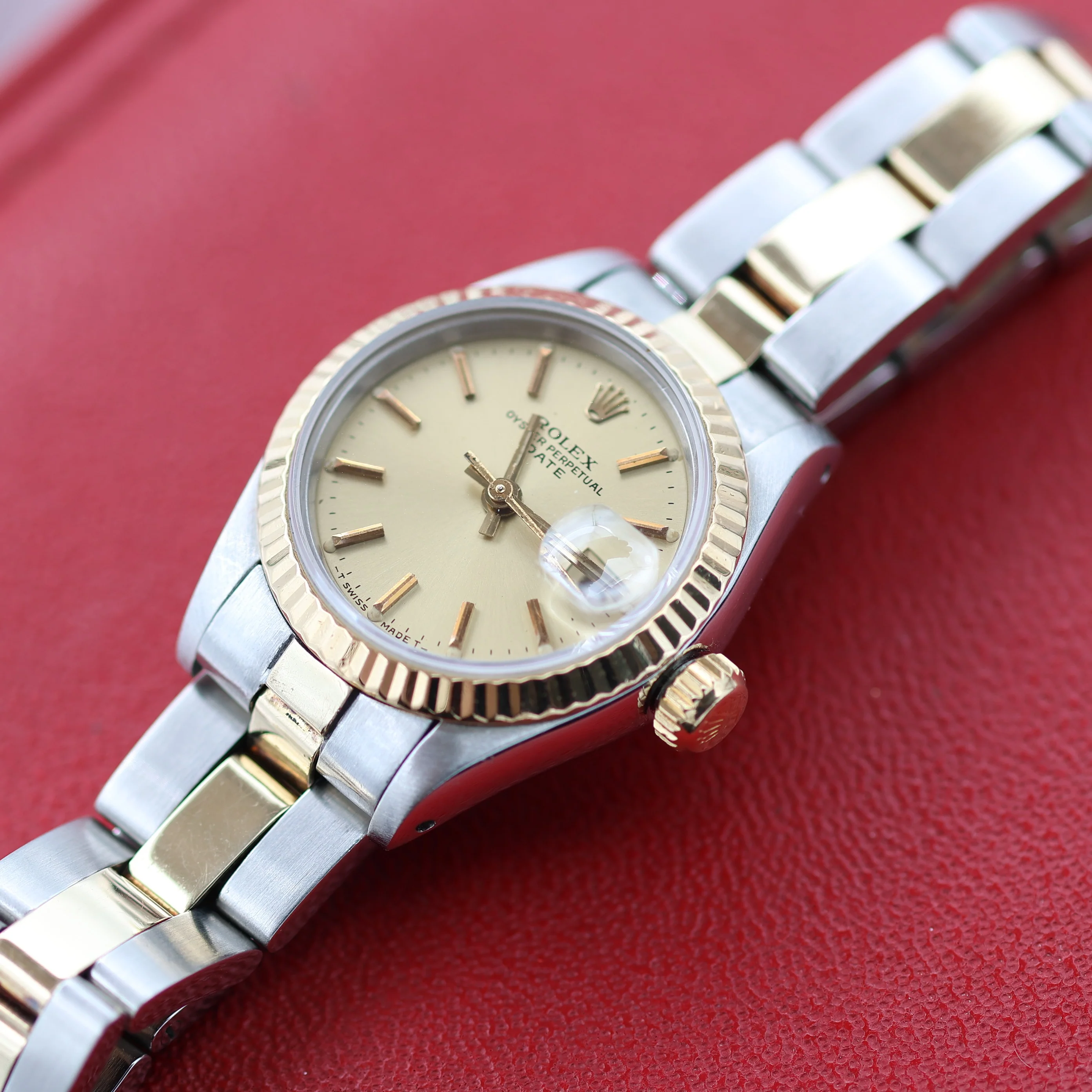 ON SALE: Rolex Datejust Lady ref. 69173 Steel/Gold - Oyster Bracelet - Champagne Dial - Image 9