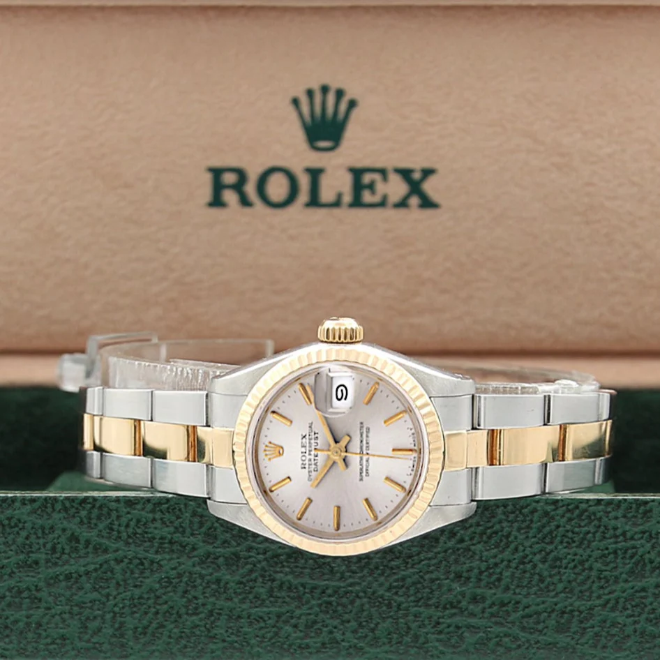 Rolex Datejust Lady ref. 69173 Steel/Gold - Oyster Bracelet - Silver Dial with Golden Indexes - Full Set - Image 2