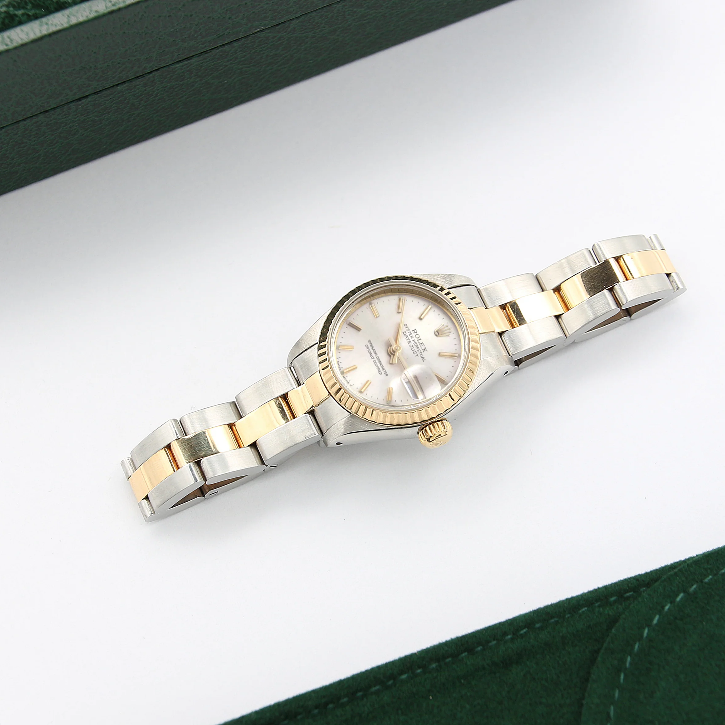 Rolex Datejust Lady ref. 69173 Steel/Gold - Oyster Bracelet - Silver Dial with Golden Indexes - Full Set - Image 3