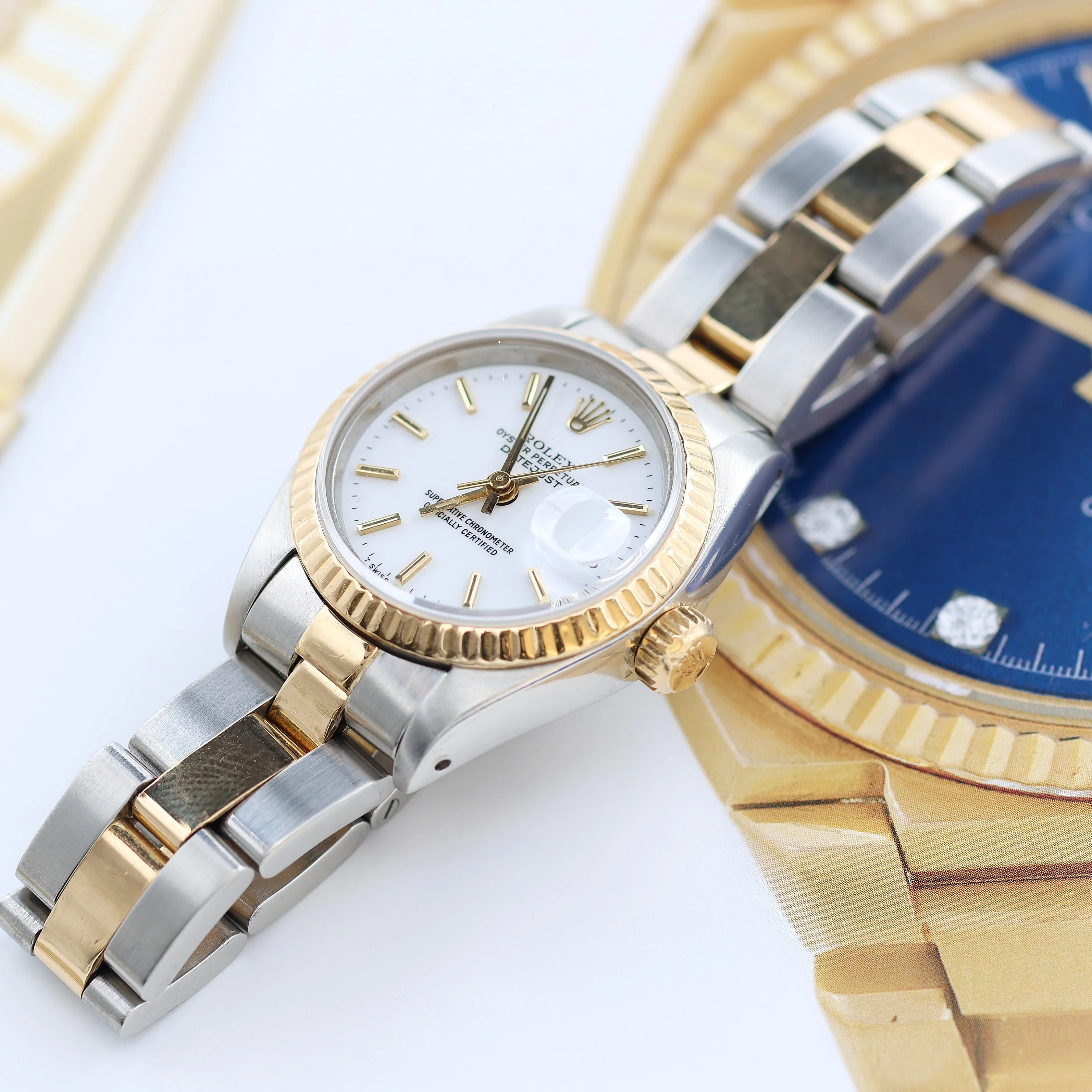 Rolex Datejust Lady ref. 69173 Steel/Gold - Oyster Bracelet - White Dial - Image 2