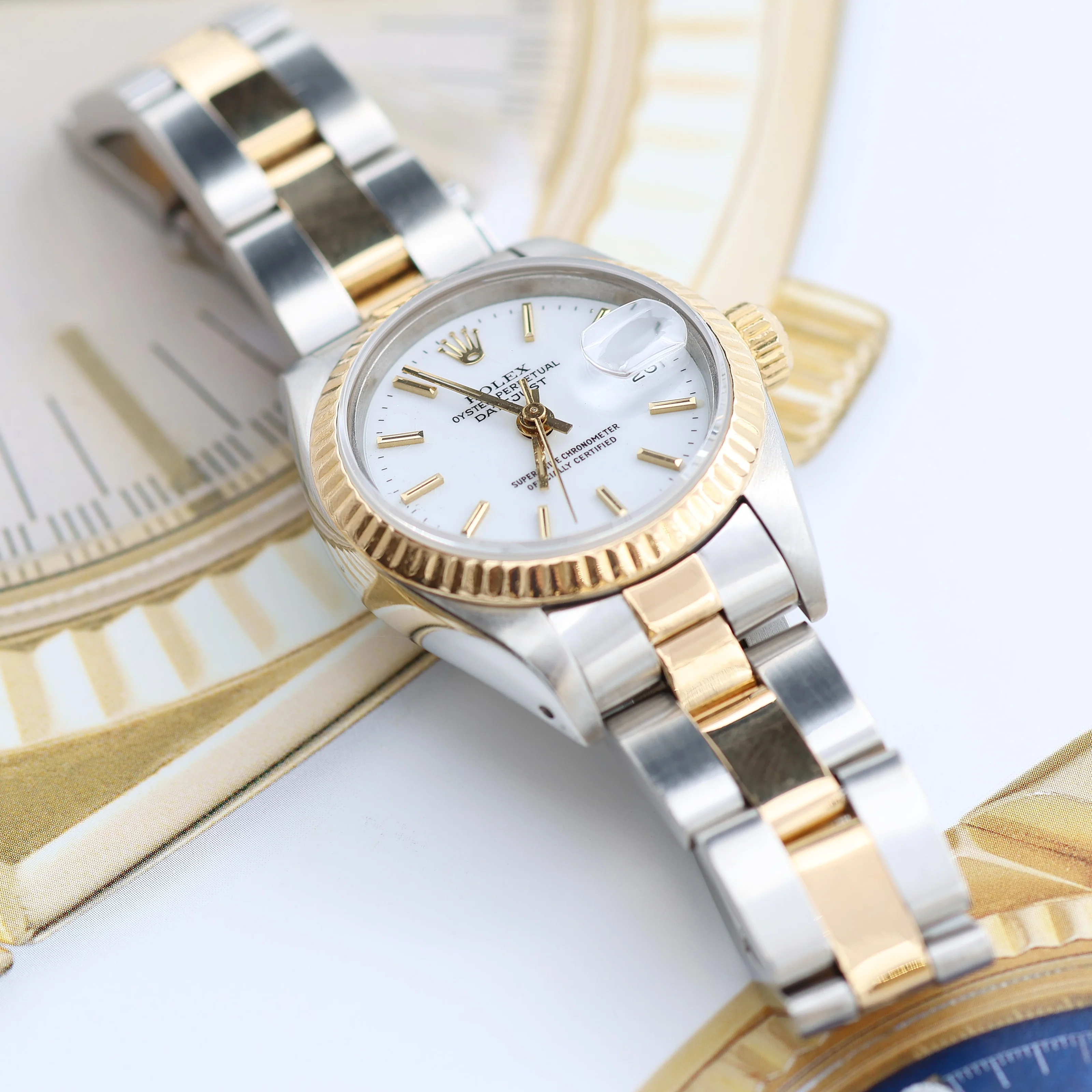 Rolex Datejust Lady ref. 69173 Steel/Gold - Oyster Bracelet - White Dial - Image 3