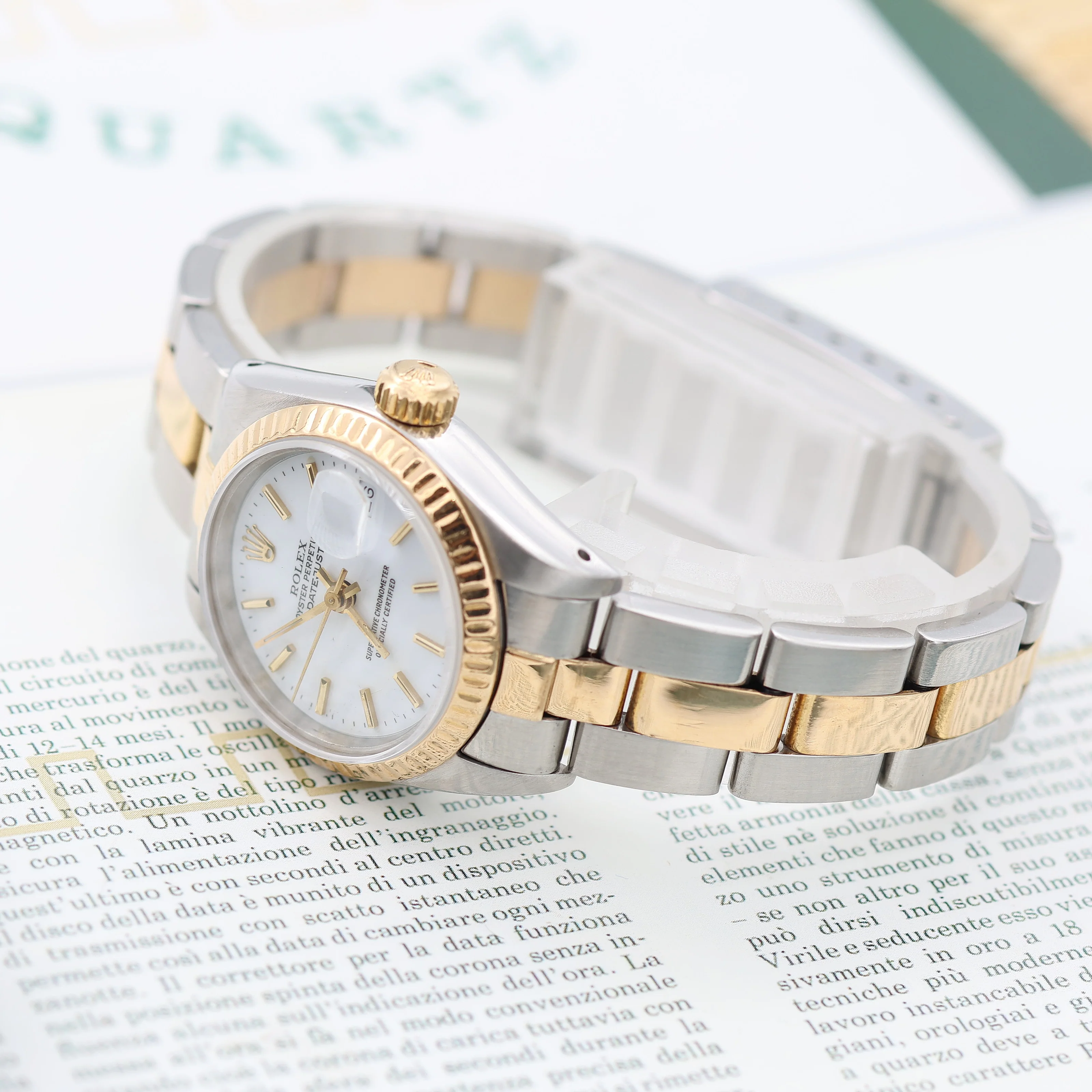 Rolex Datejust Lady ref. 69173 Steel/Gold - Oyster Bracelet - White Dial - Image 7