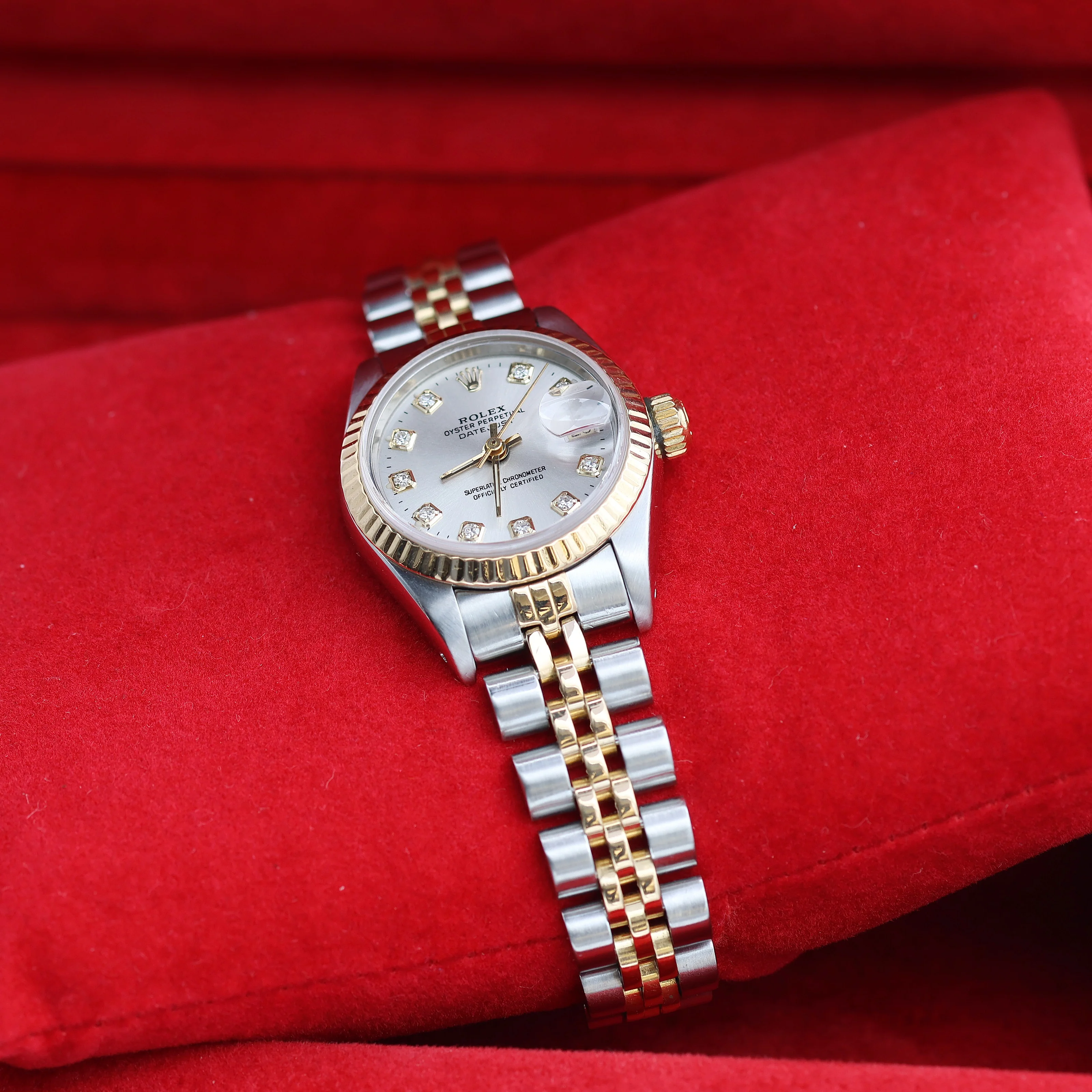 Rolex Datejust Lady ref. 69173 Steel/Gold - Silver Diamonds Dial - Jubilee Bracelet