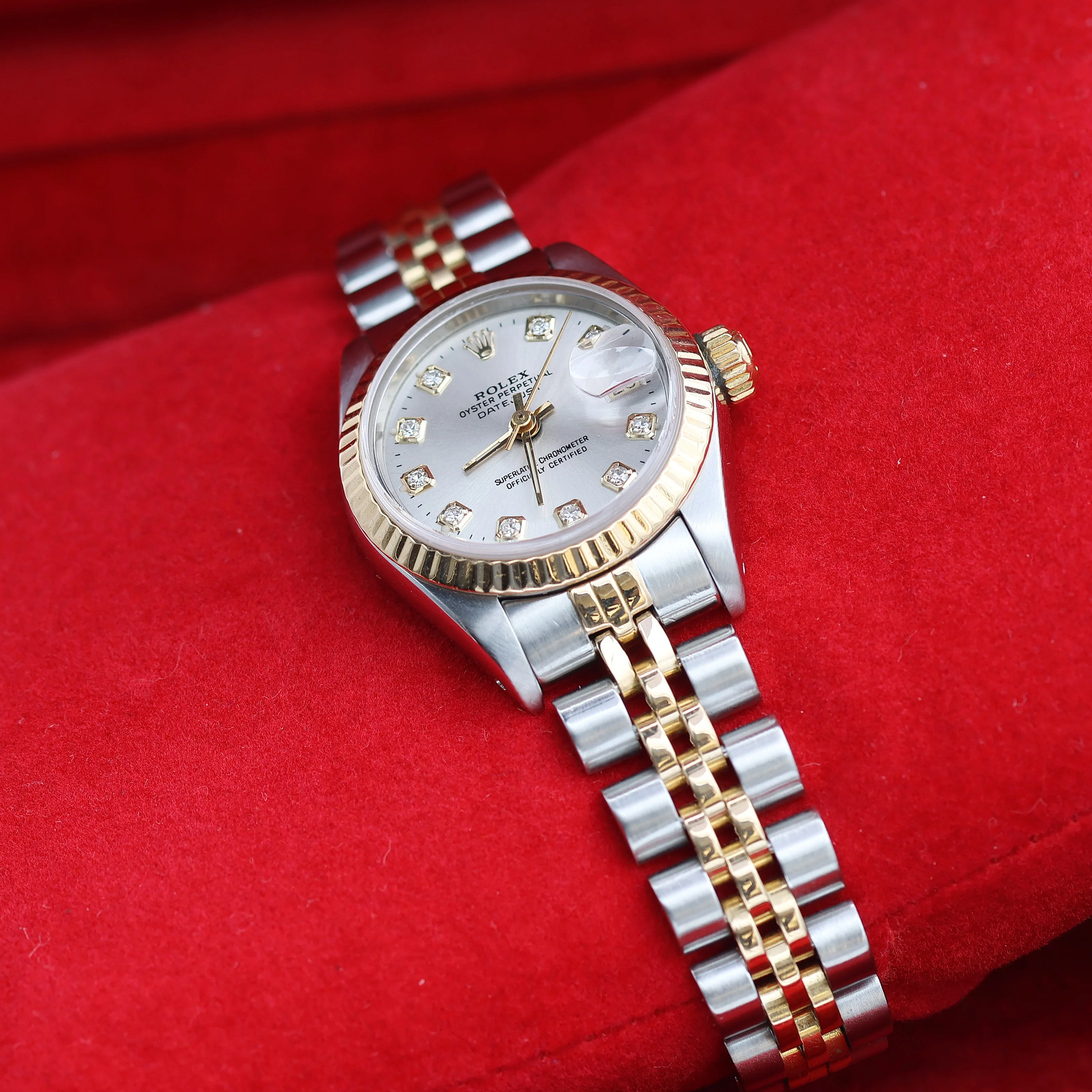 Rolex Datejust Lady ref. 69173 Steel/Gold - Silver Diamonds Dial - Jubilee Bracelet - Image 2