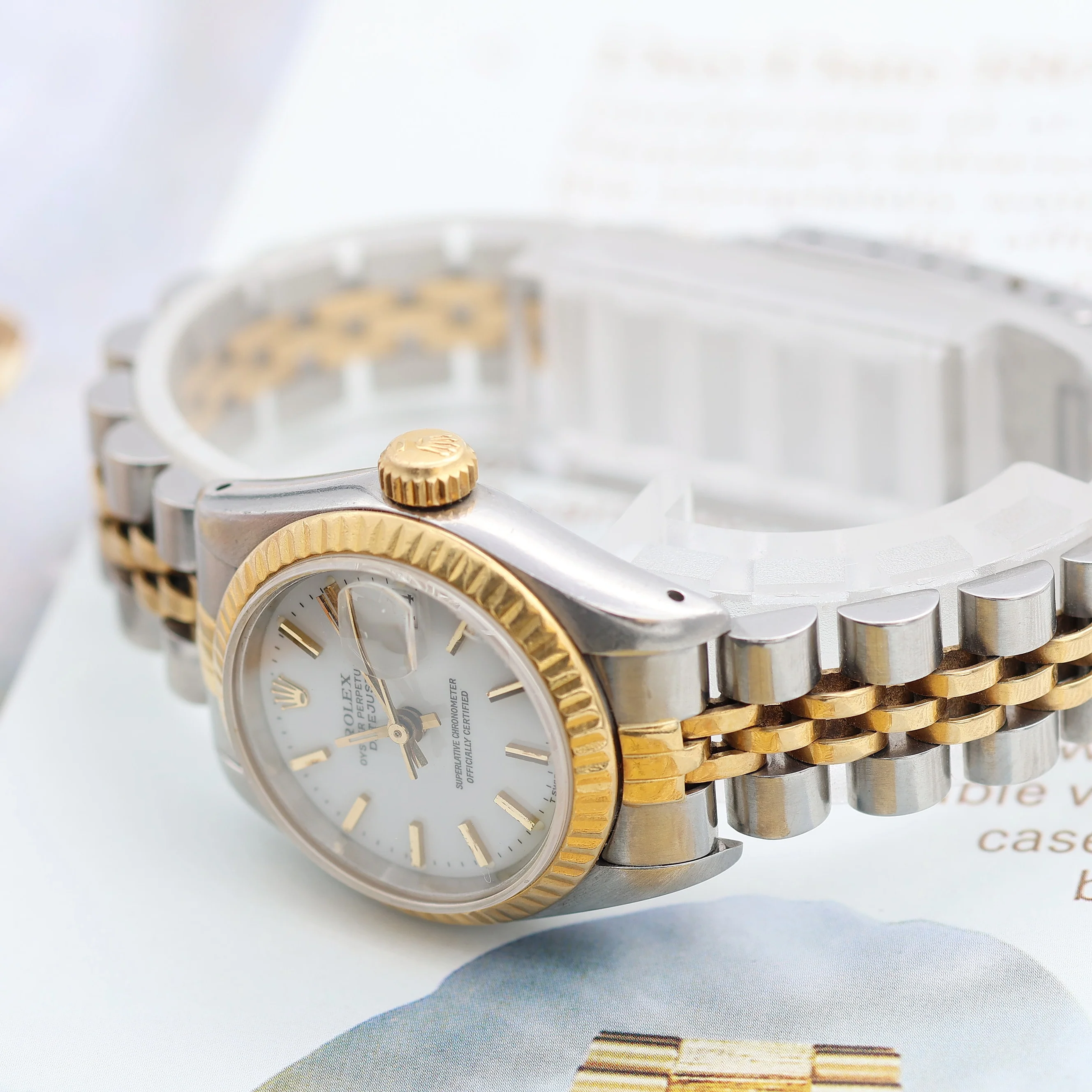 Rolex Datejust Lady ref. 69173 Steel/Gold - White Dial - Full Set - Image 6