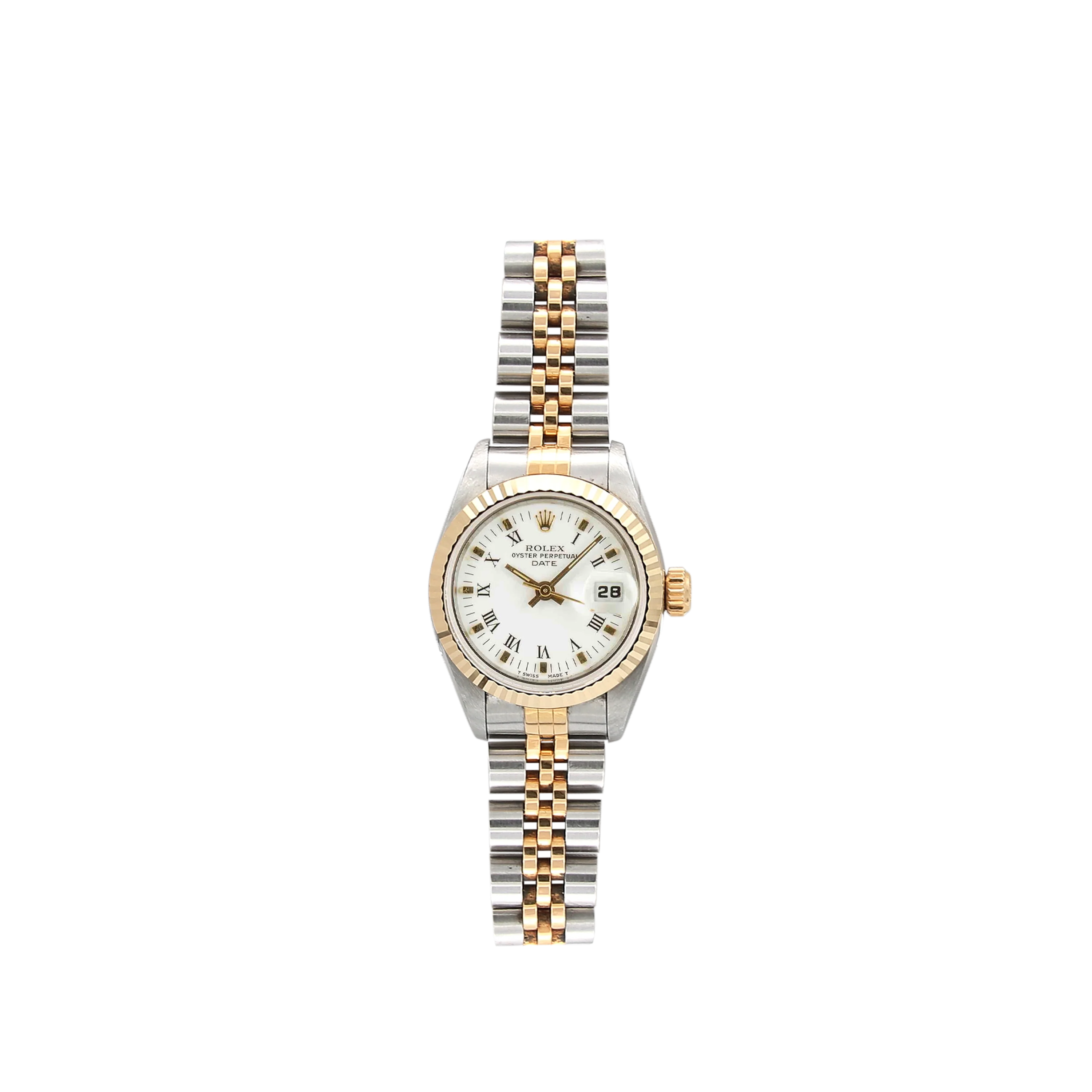 Rolex Datejust Lady ref. 69173 Steel/Gold - White Roman Dial - Full Set