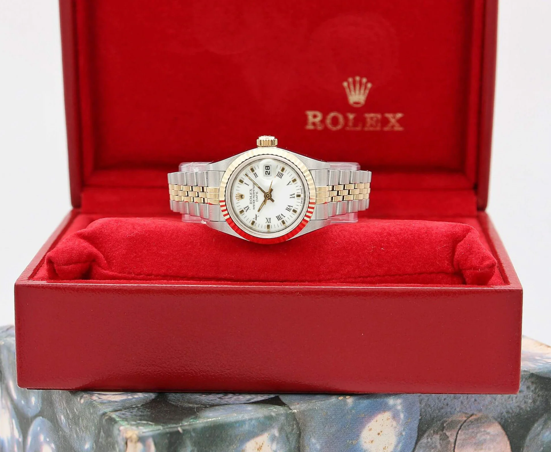 Rolex Datejust Lady ref. 69173 Steel/Gold - White Roman Dial - Full Set - Image 2
