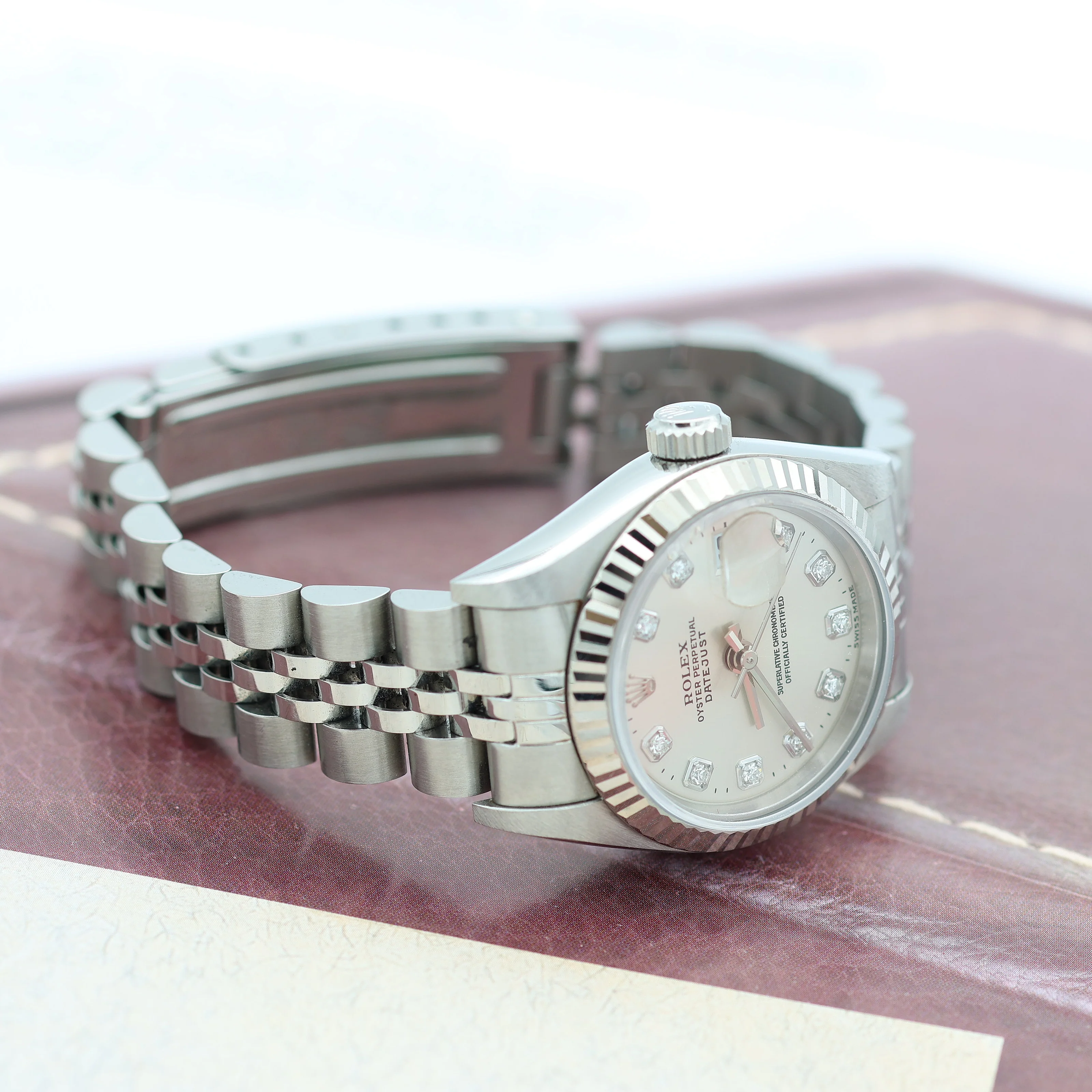 Rolex Lady-Datejust ref. 69174G - Diamonds Dial Jubilee bracelet - Full Set - Image 6