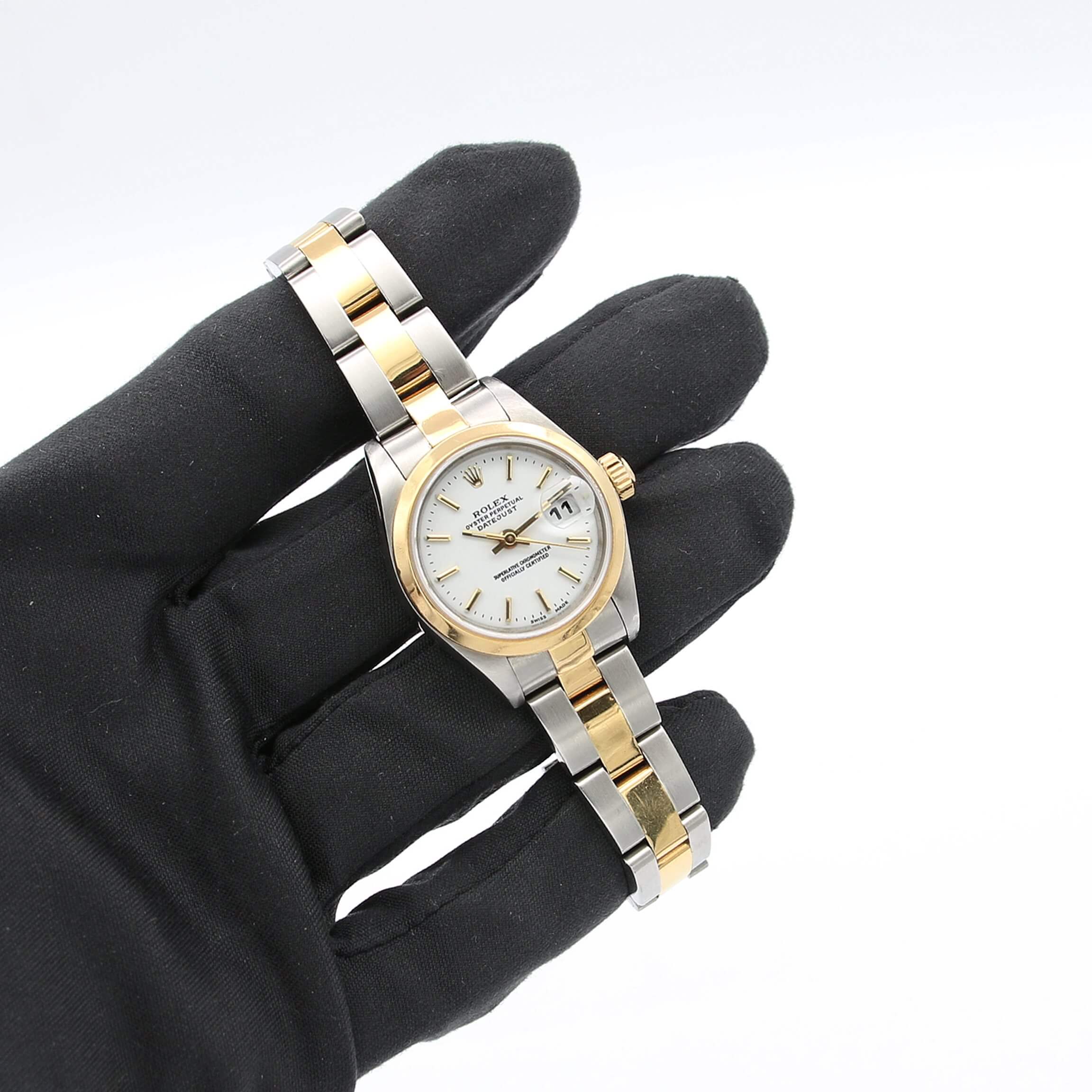 Rolex Datejust Lady ref. 79163 Steel/Gold - Oyster Bracelet - White Dial - Full Set - Image 3