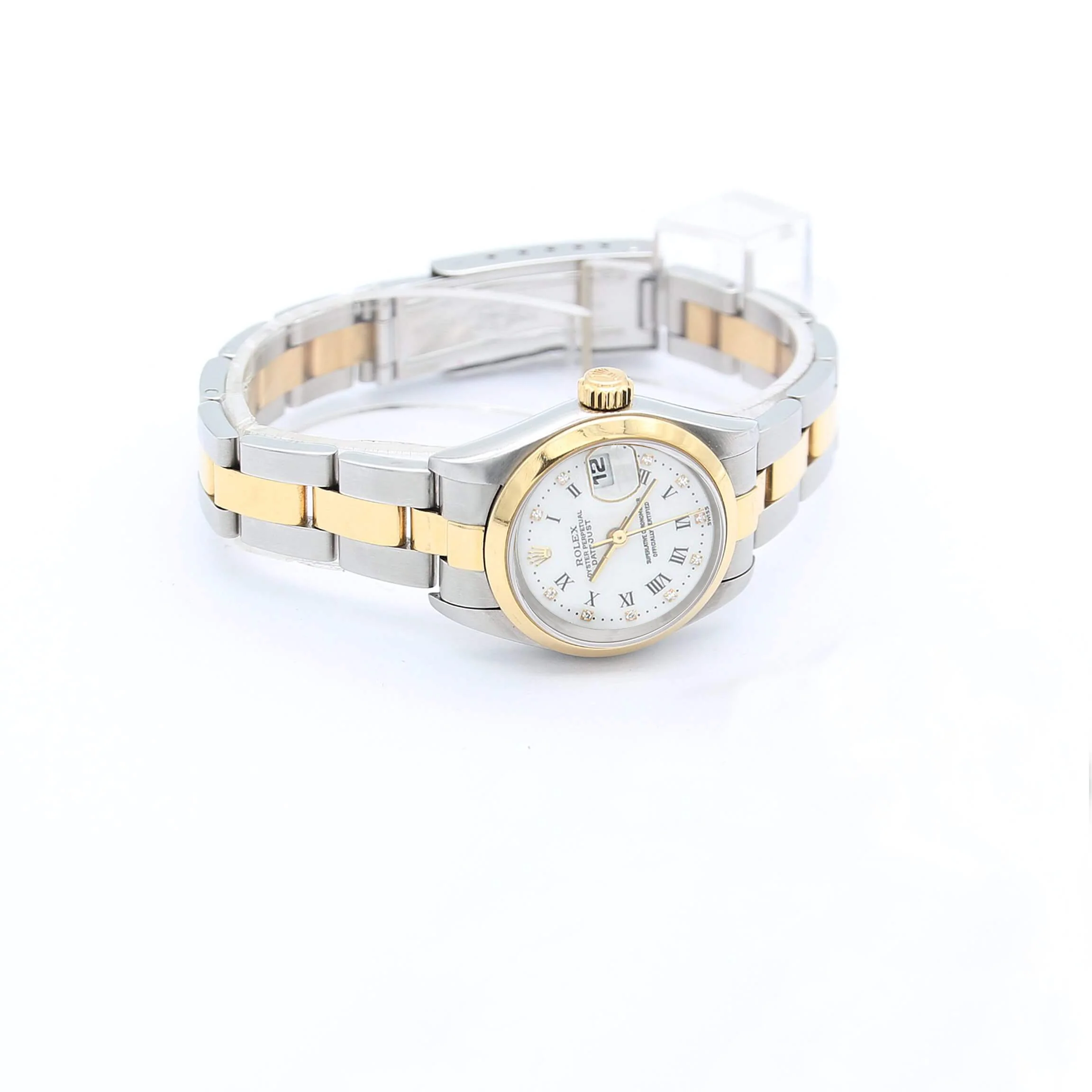 Rolex Datejust Lady ref. 79163 Steel/Gold - Oyster Bracelet - White Diamonds Dial - Full Set - Image 2