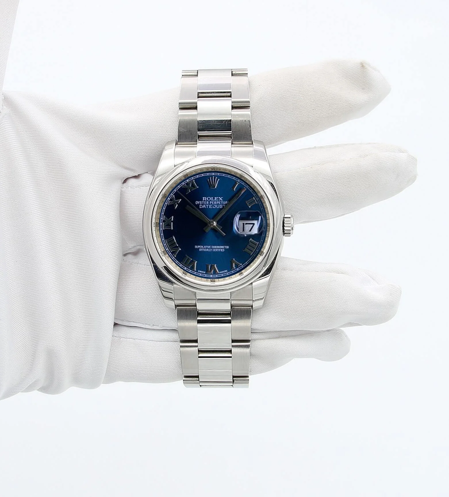 Rolex Datejust ref. 116200 Blue Roman Dial - Oyster Bracelet - Full Set - Image 2