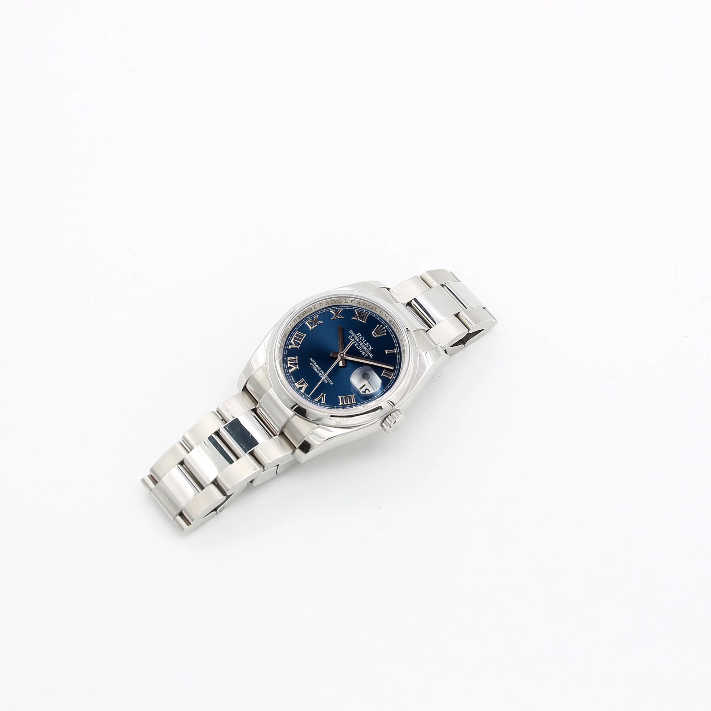 Rolex Datejust ref. 116200 Blue Roman Dial - Oyster Bracelet - Full Set - Image 3