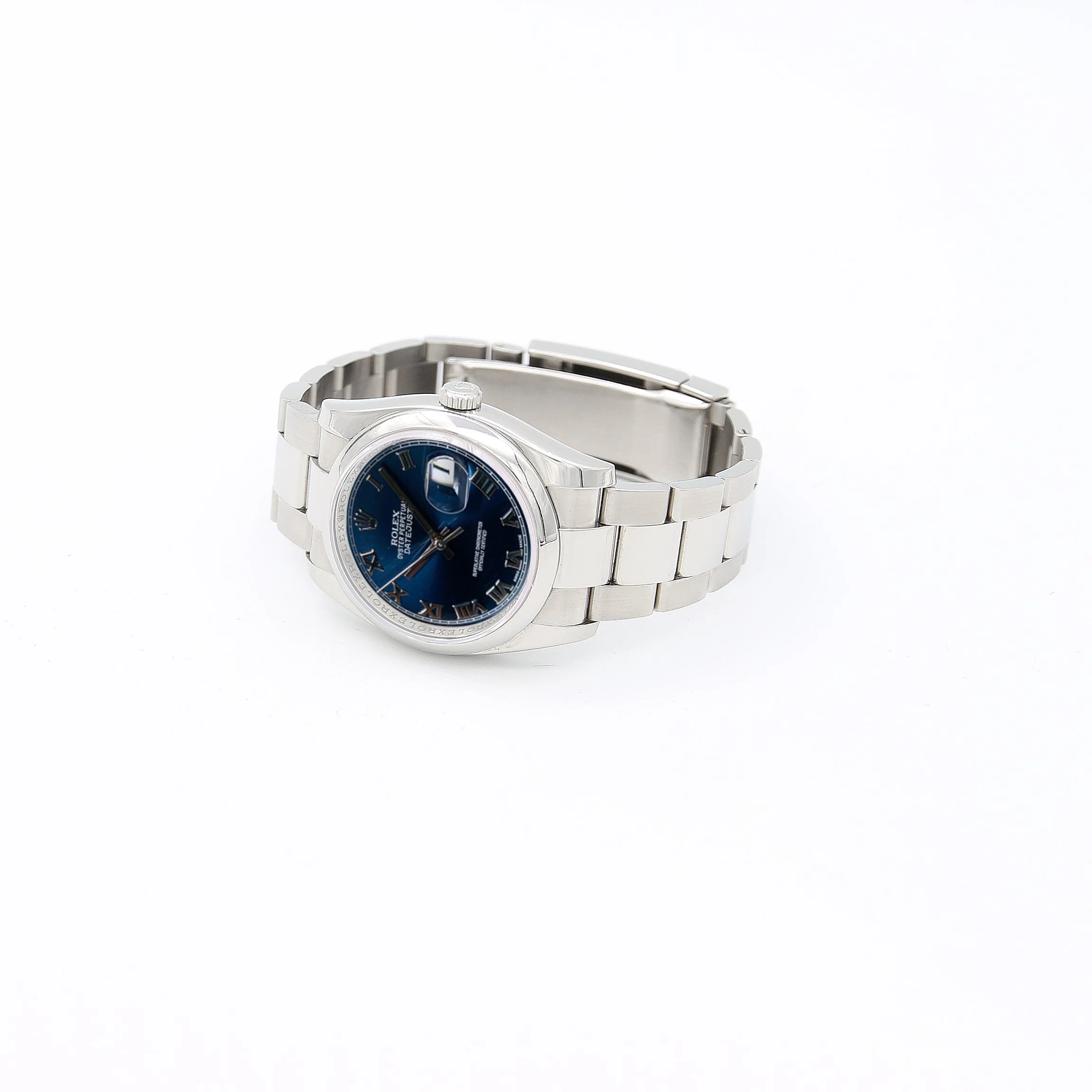 Rolex Datejust ref. 116200 Blue Roman Dial - Oyster Bracelet - Full Set - Image 4