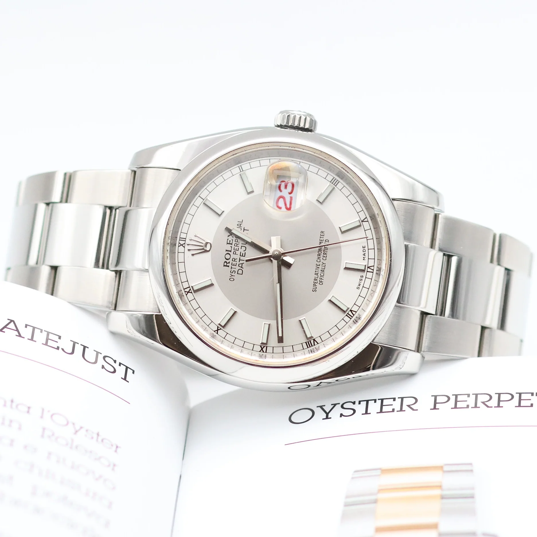 Rolex Datejust ref. 116200 Tuxedo Dial - Oyster - Full Set - Image 14