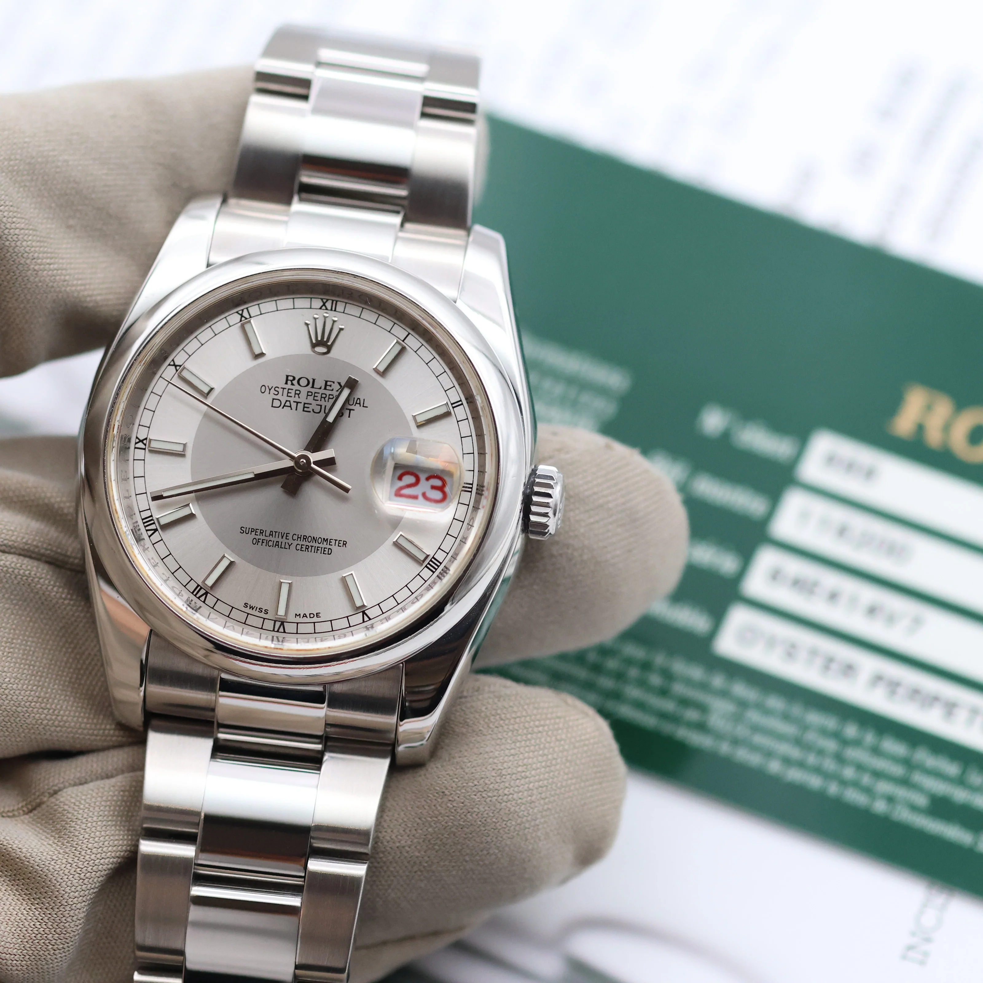 Rolex Datejust ref. 116200 Tuxedo Dial - Oyster - Full Set - Image 3