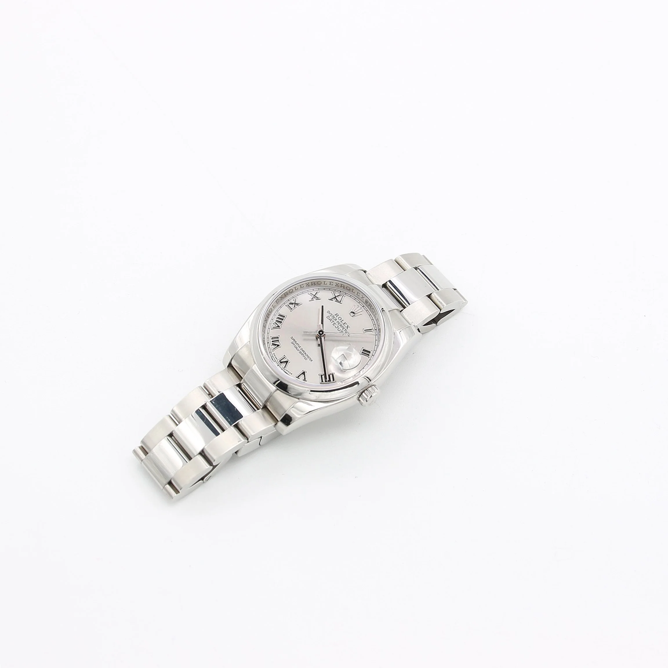 Rolex Datejust ref. 116200 Silver Roman Dial - Oyster Bracelet - Full Set - Image 3