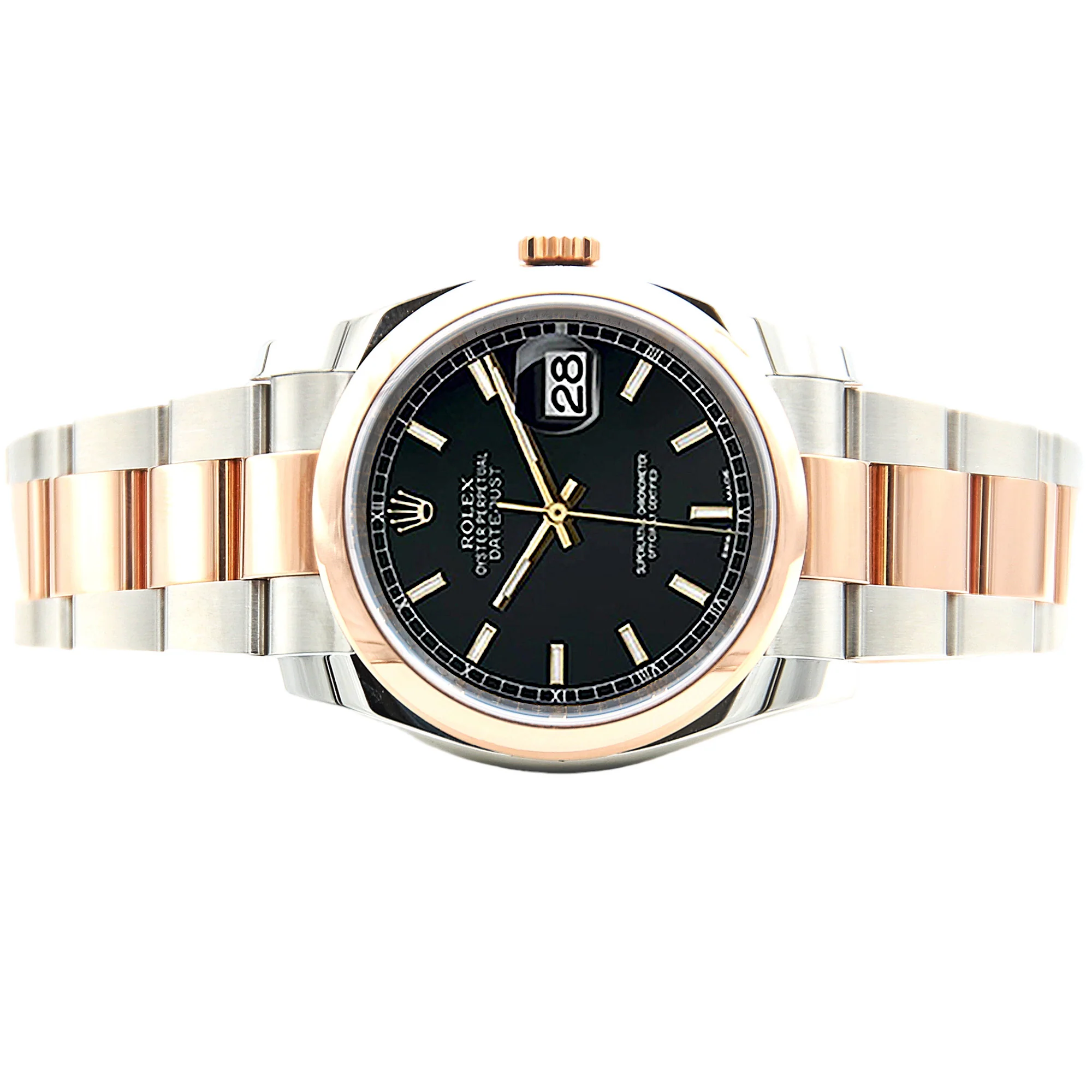 Rolex Datejust ref. 116201 Black Plain Dial Oyster bracelet - Full Set