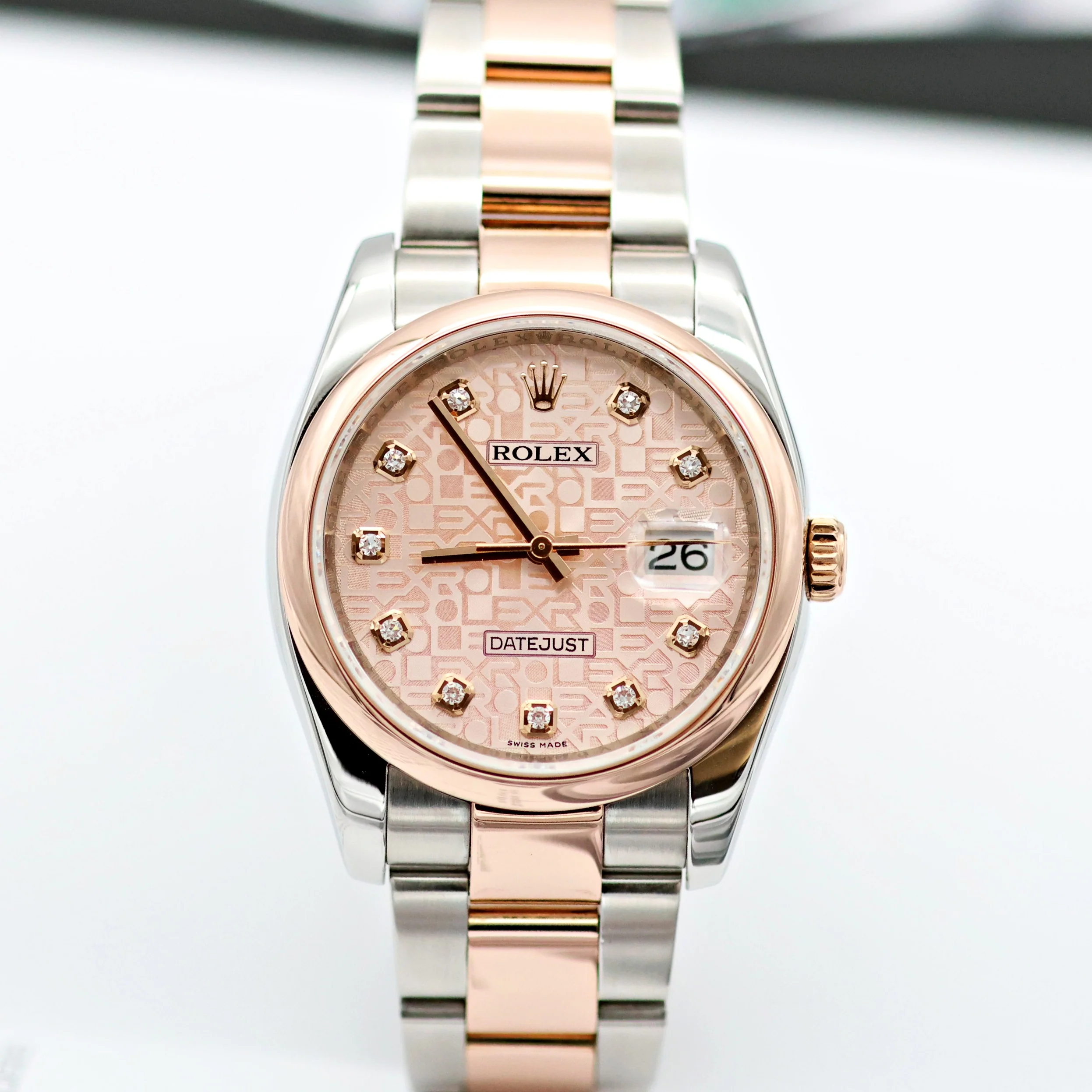 Rolex Datejust ref. 116201 Sundust Computer Dial with Diamonds - Oyster bracelet - Image 6