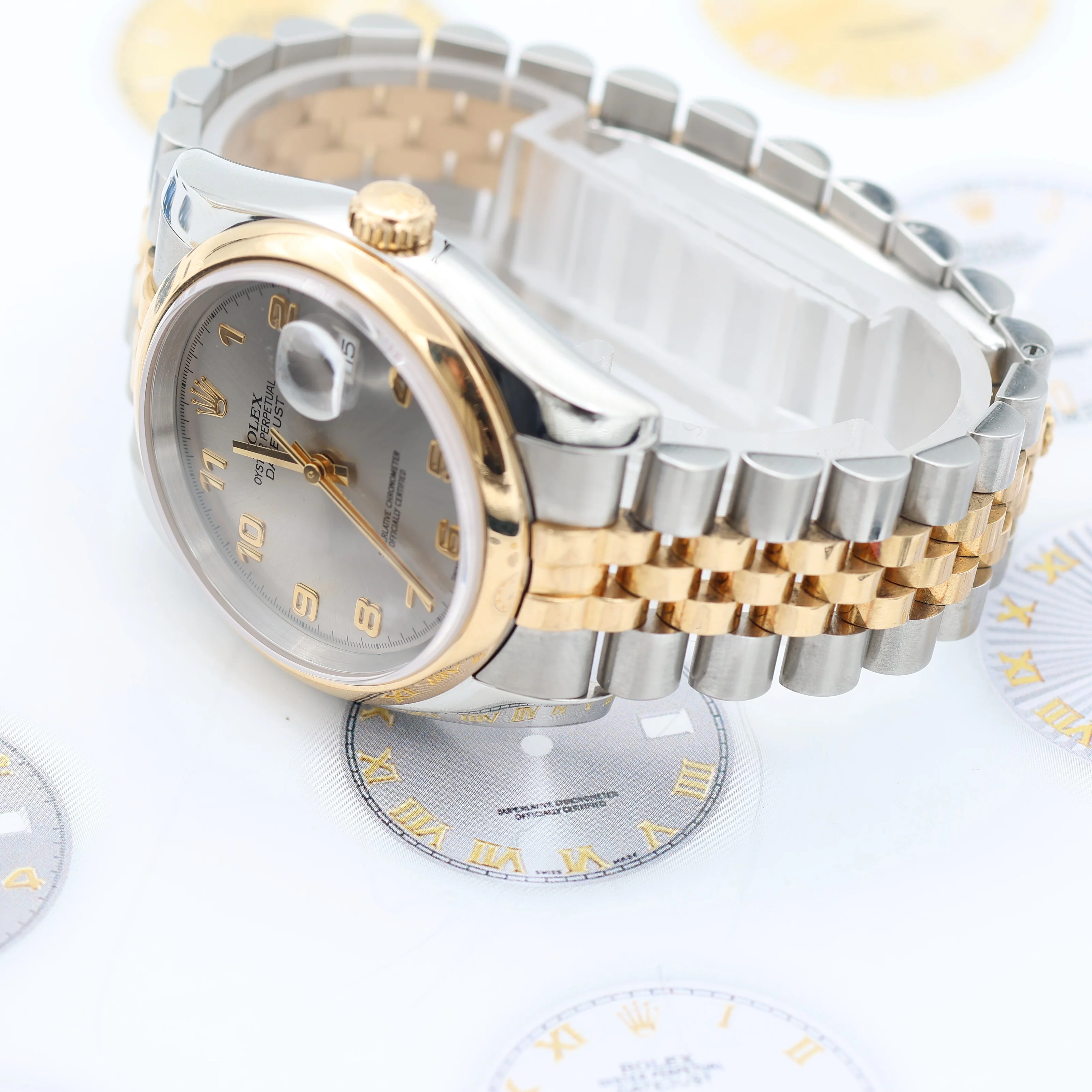 Rolex Datejust ref. 116203 Grey Arabic Dial Jubilee Bracelet - Full Set - Image 7