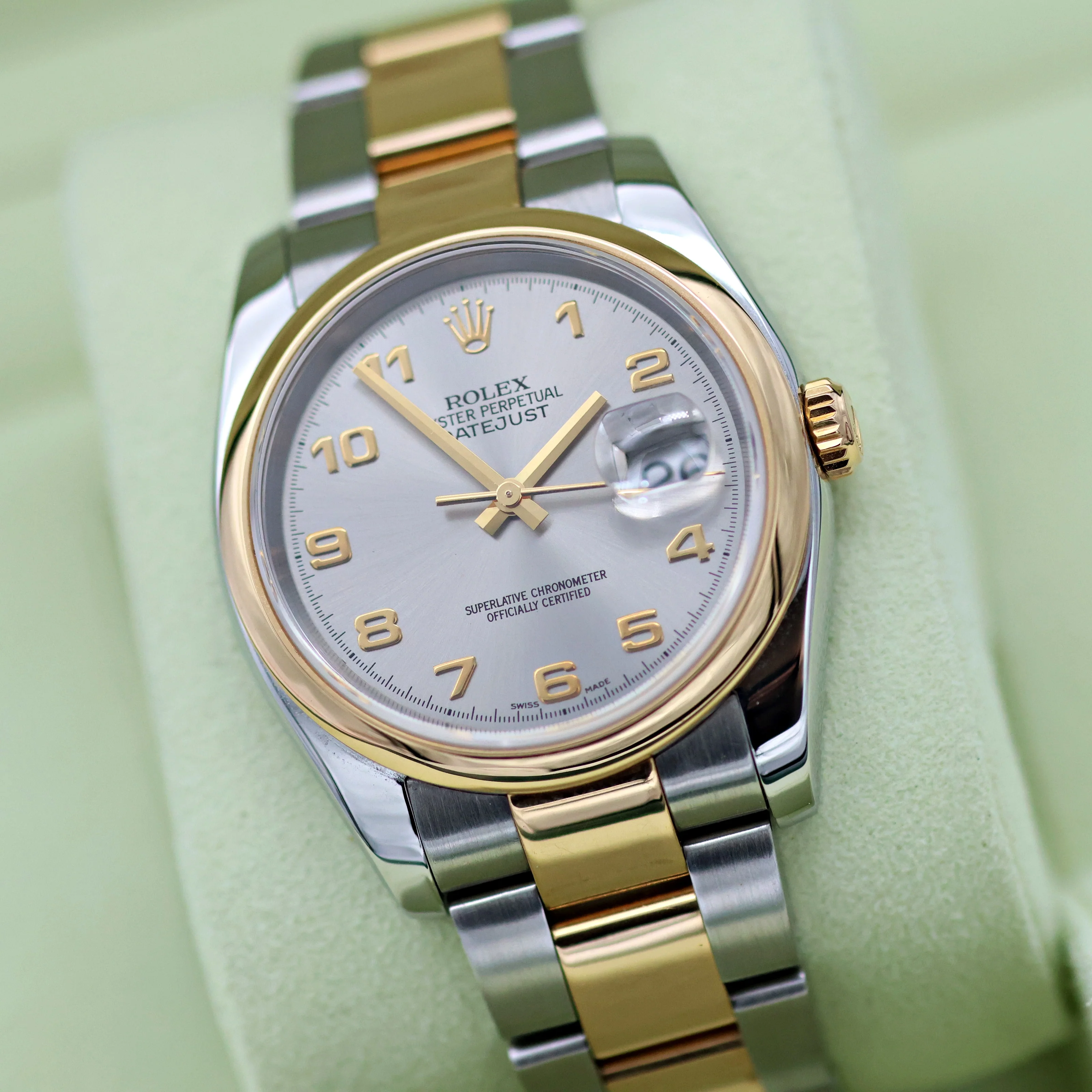 Rolex Datejust ref. 116203 Grey Arabic Dial - Oyster Bracelet